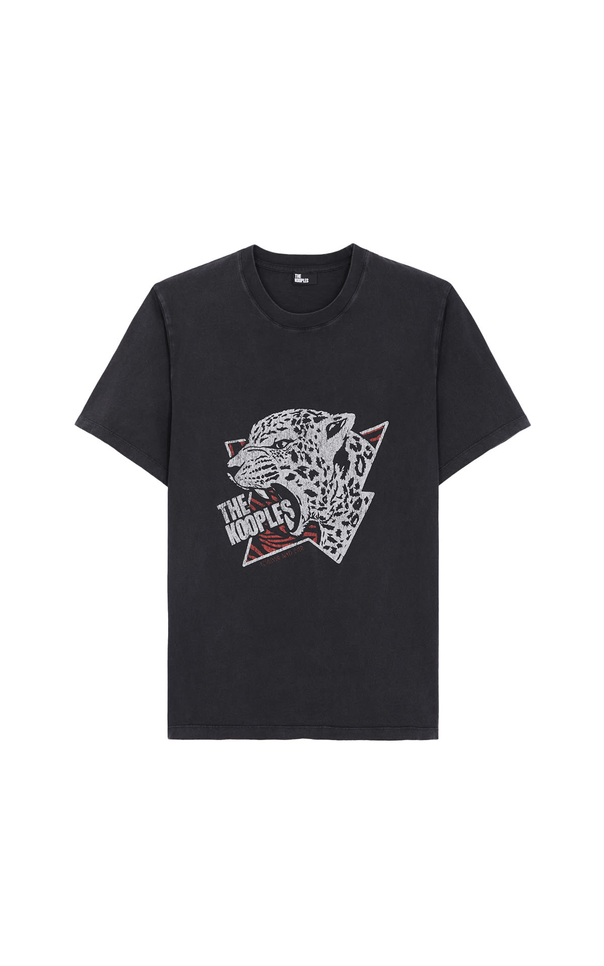 Black short sleeve t-shirt The Kooples outlet barcelona la roca village