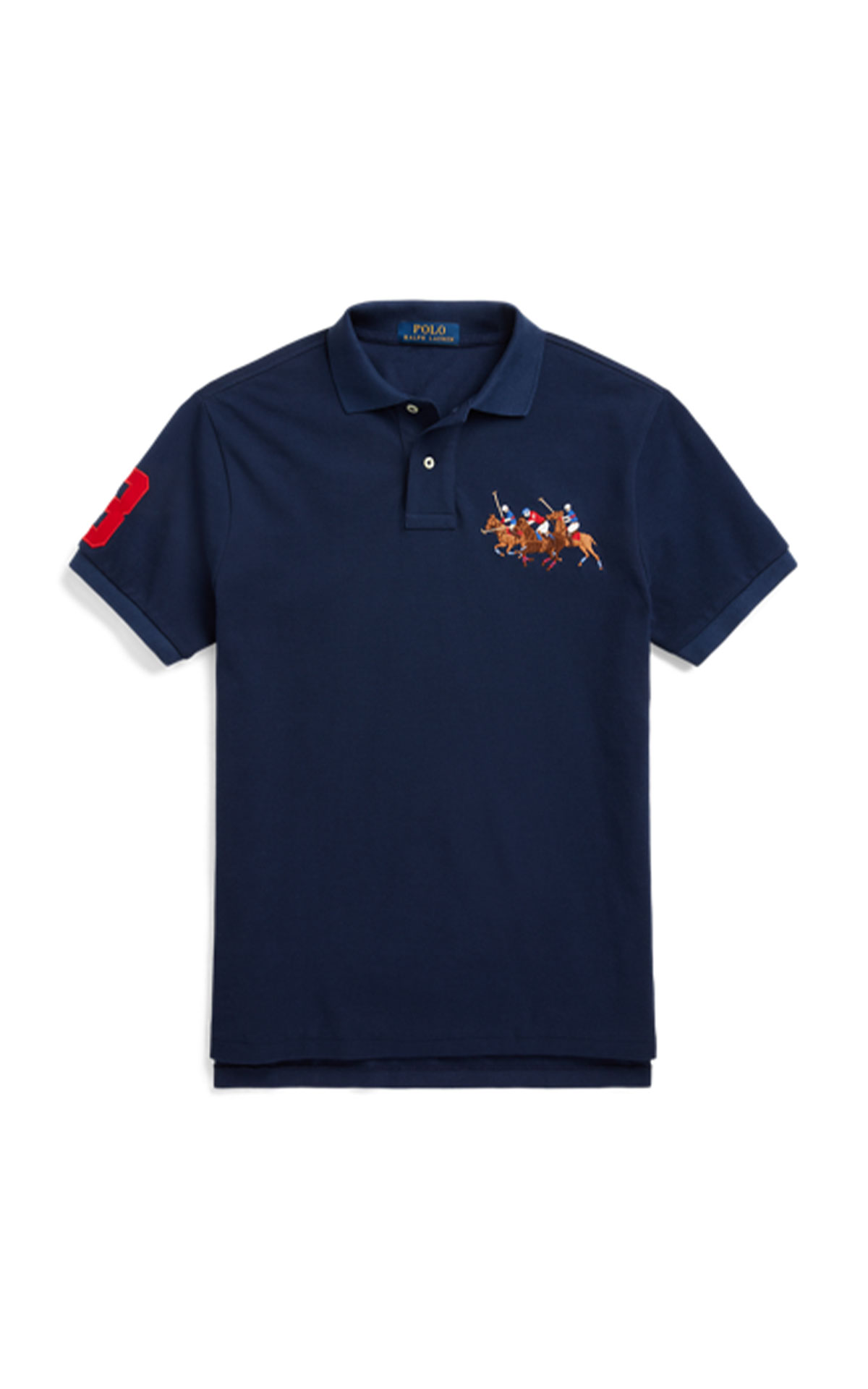 Polo Ralph Lauren Custom slim fit triple-pony polo shirt from Bicester Village