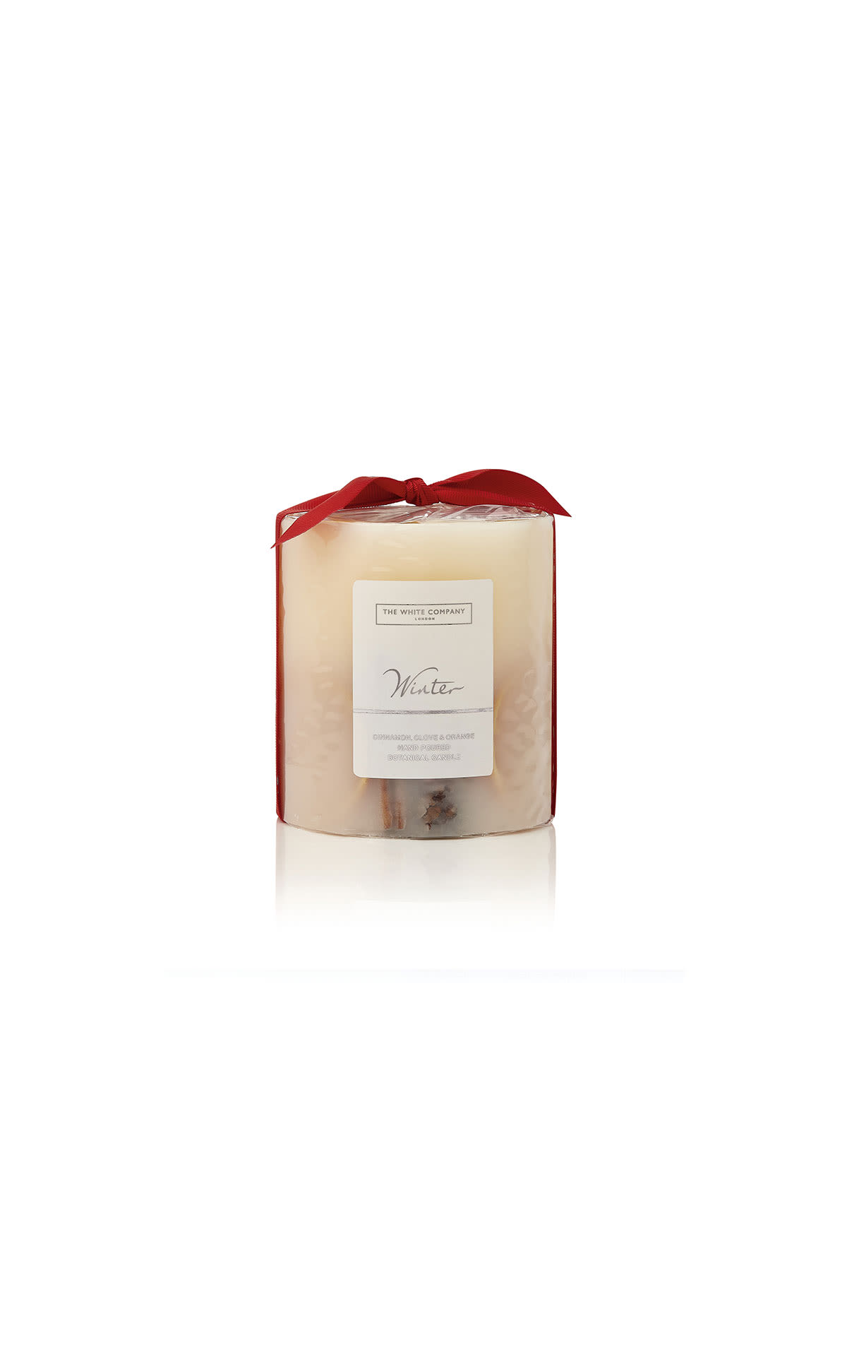The White Company  Winter medium botanical candle from Bicester Village