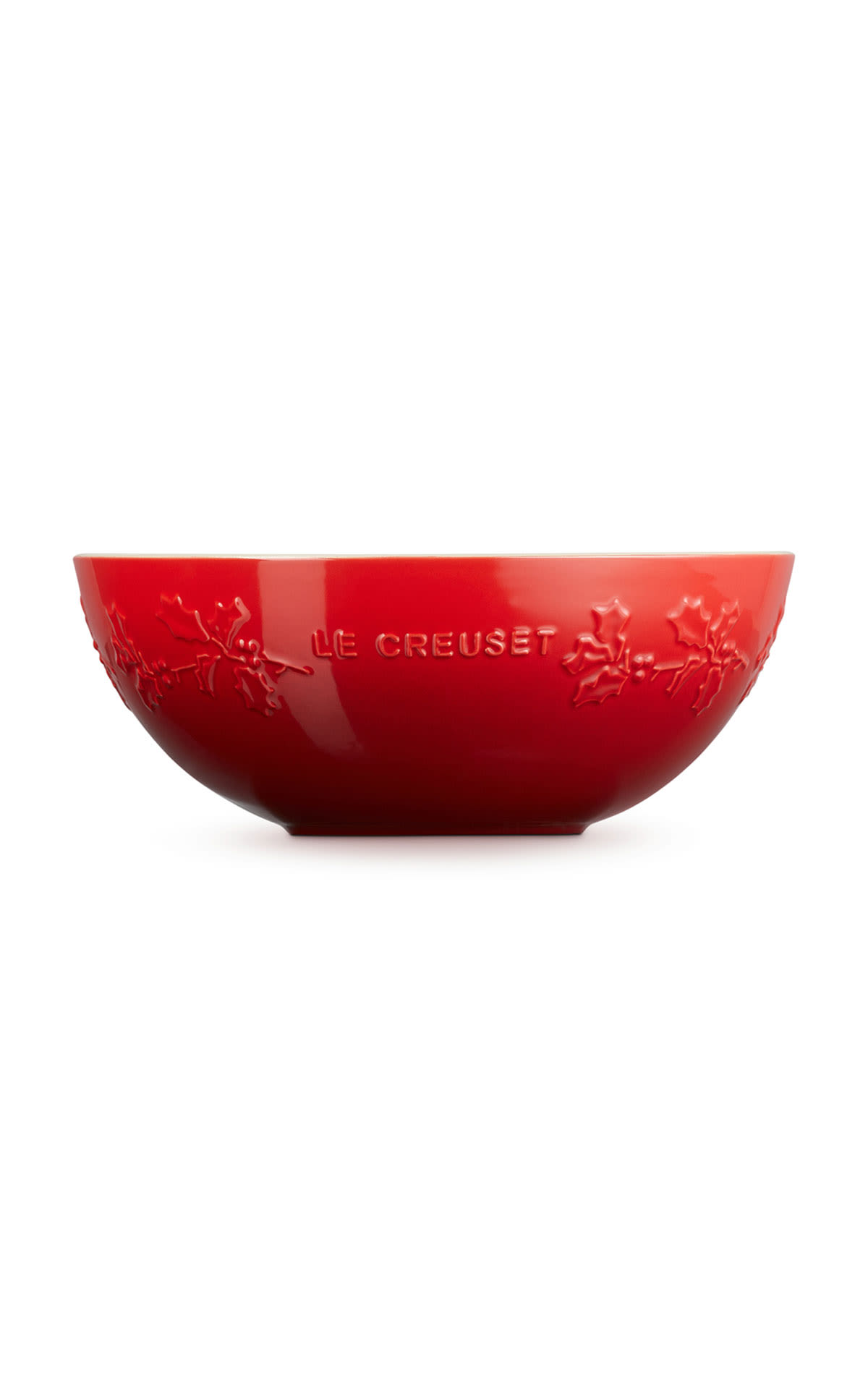 Le Creuset Holly multi bowl stoneware 25cm cerise from Bicester Village