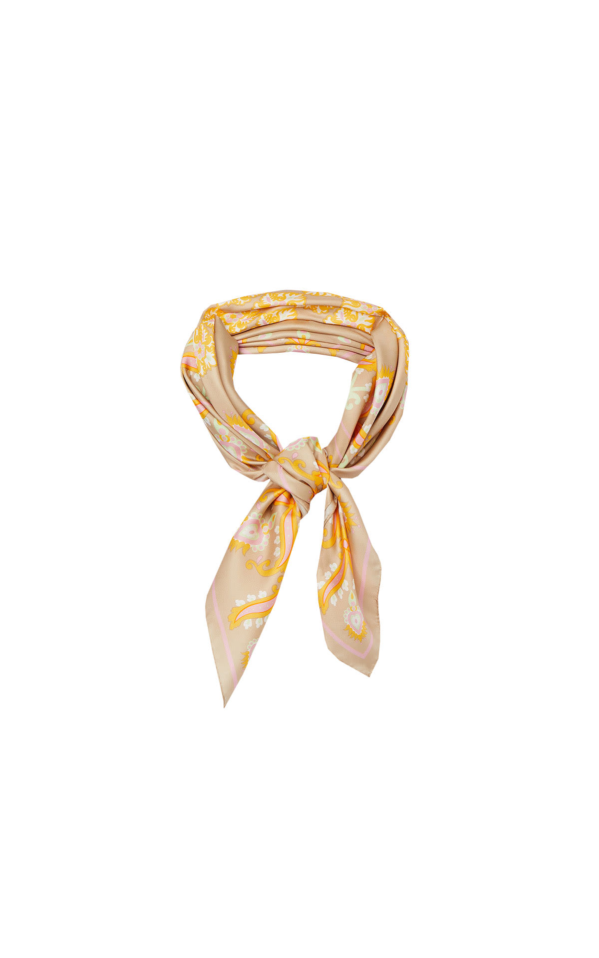 Printed silk scarf  sandro outlet