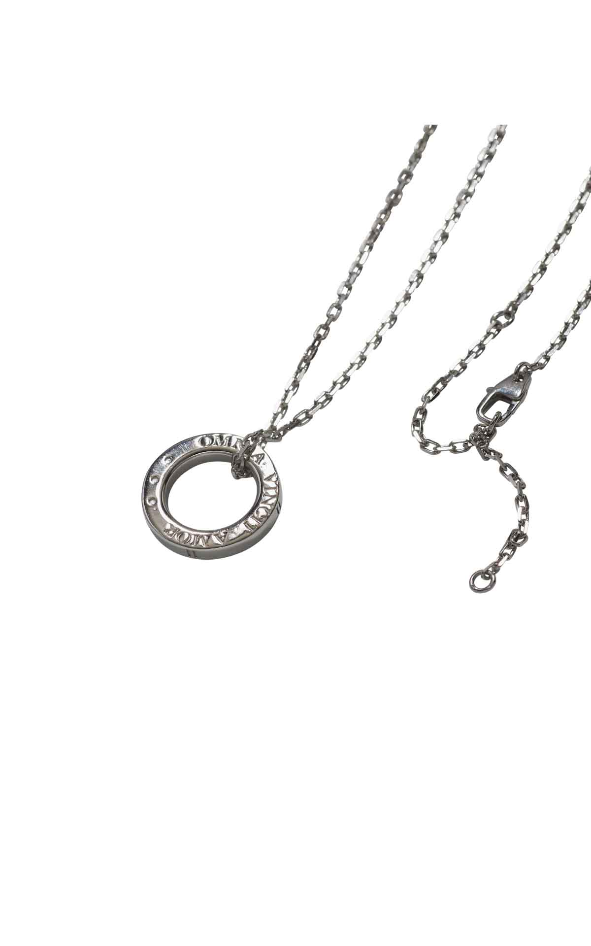 Silver pendant with chain Eleven