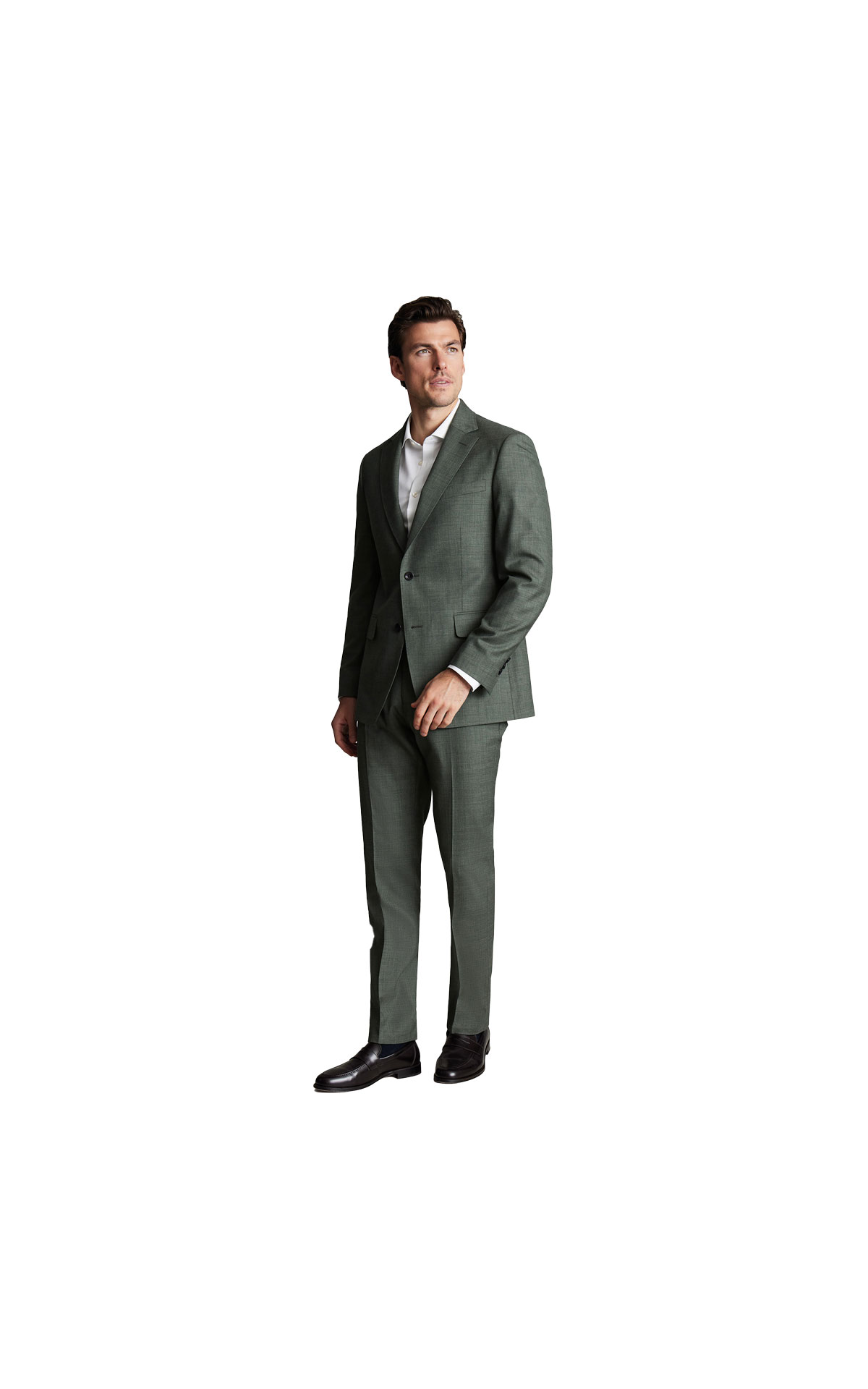 Charles Tyrwhitt Ultimate Performance Sharkskin Suit Forest Green from Bicester Village