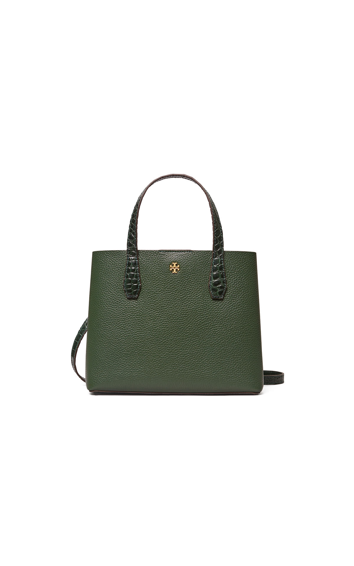 Tory Burch Jitney green blake small embossed tote from Bicester Village