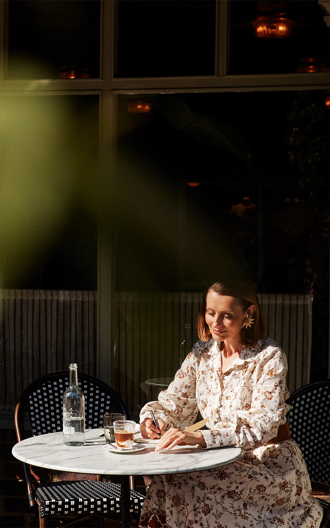 Dining on the terrace