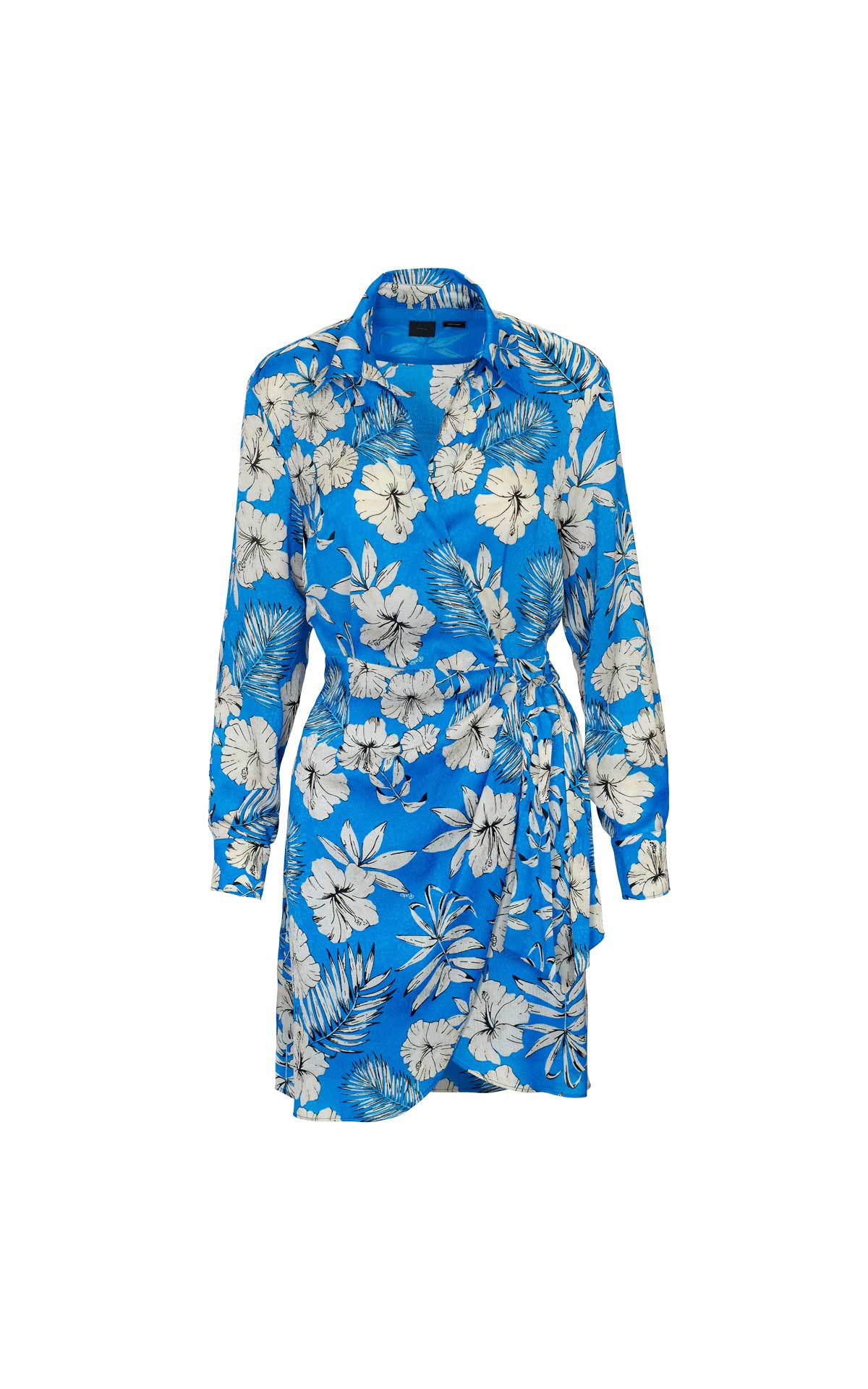 Blue flower print dress  pinko outlet barcelona la roca village