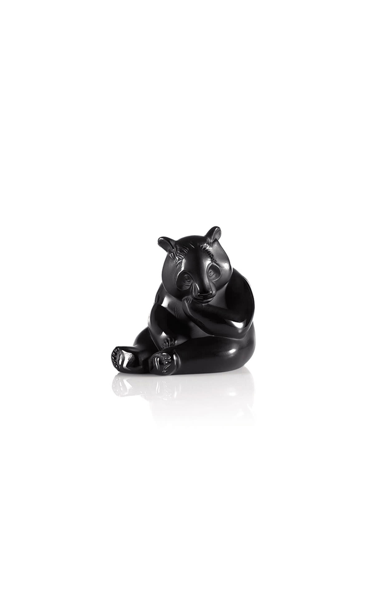 Lalique  Panda sculpture black  from Bicester Village