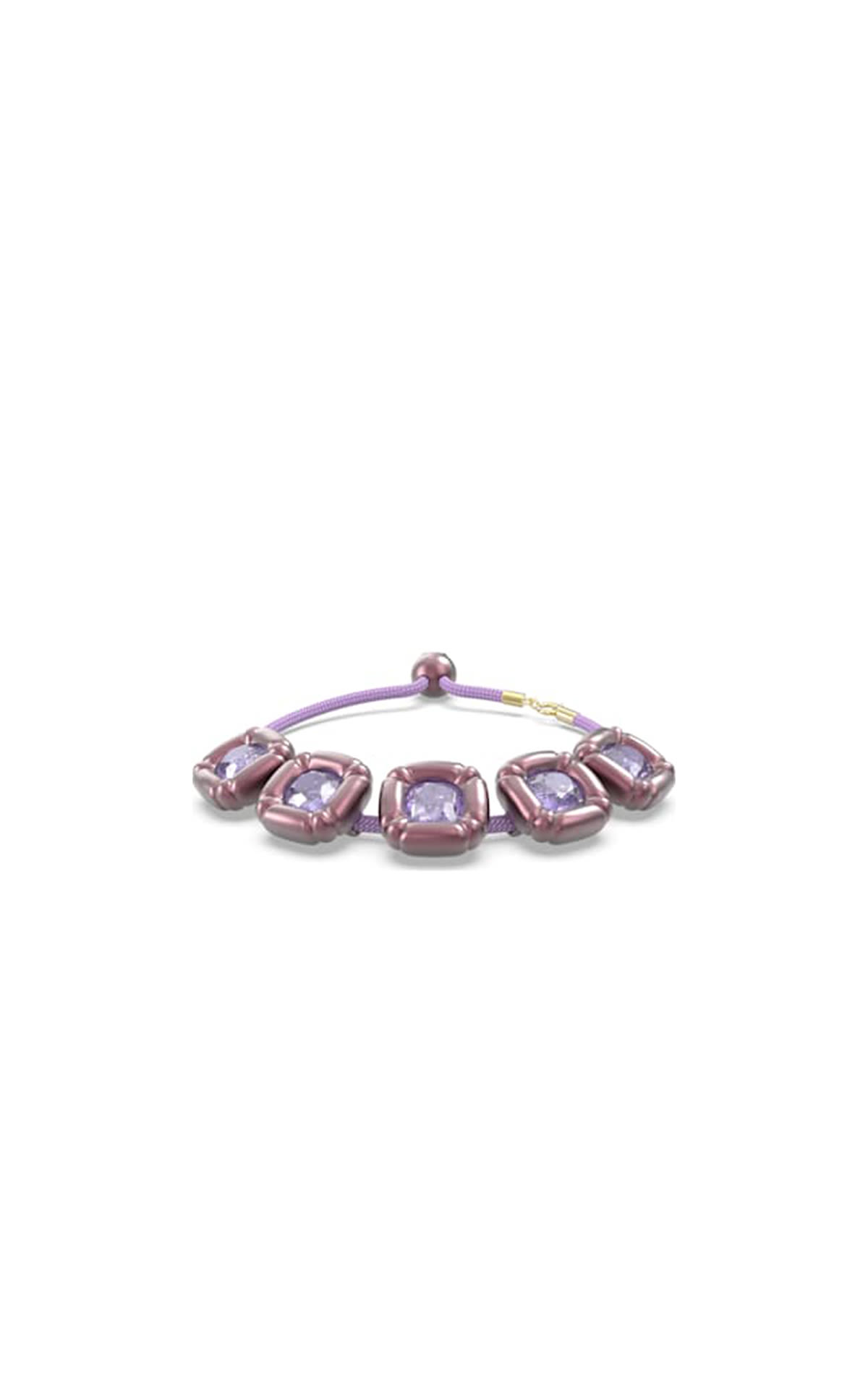 Bracciale Dulcis, taglio Cushion, tono oro rosa Swarovski