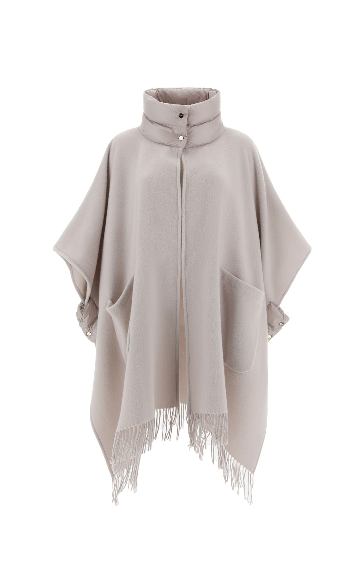 High neck poncho Herno