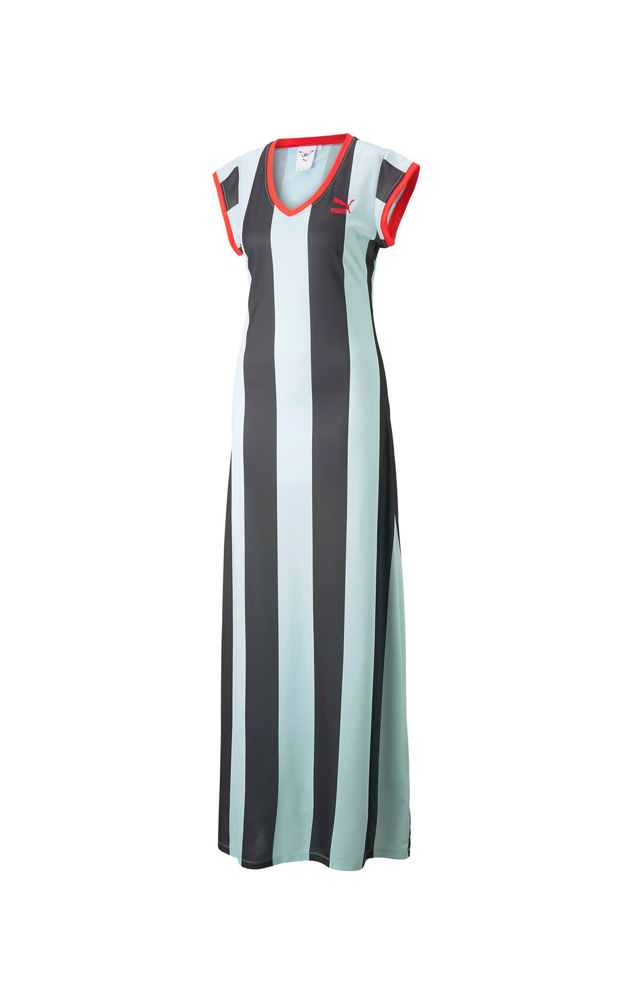 Long blue and black striped dress Puma