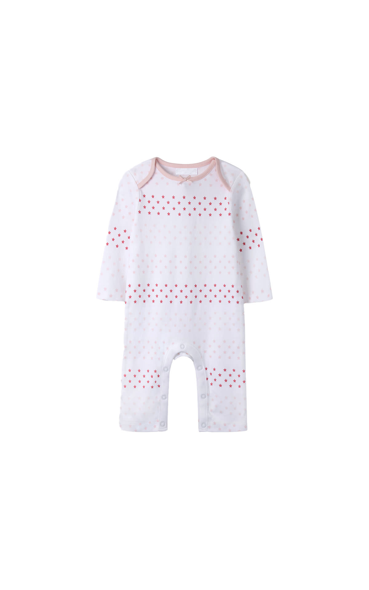 The White Company The Little White Company star sleepsuit pink from Bicester Village