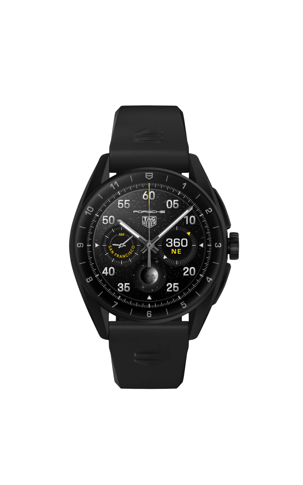 Porsche black men's watch tag Heuer outlet madrid las rozas village