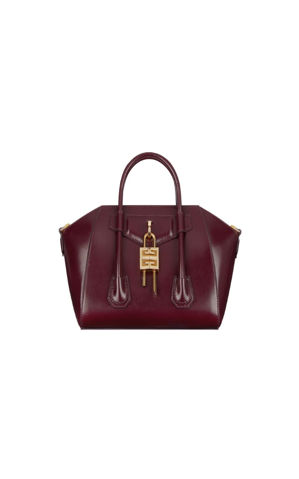Givenchy women burgundy Antigona Lock Mini bag La Vallée Village