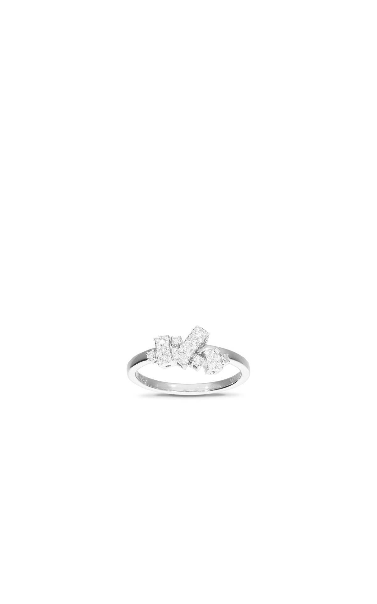 Alfieri & St John | Sirio collection ring in white gold and diamonds Luxury Zone