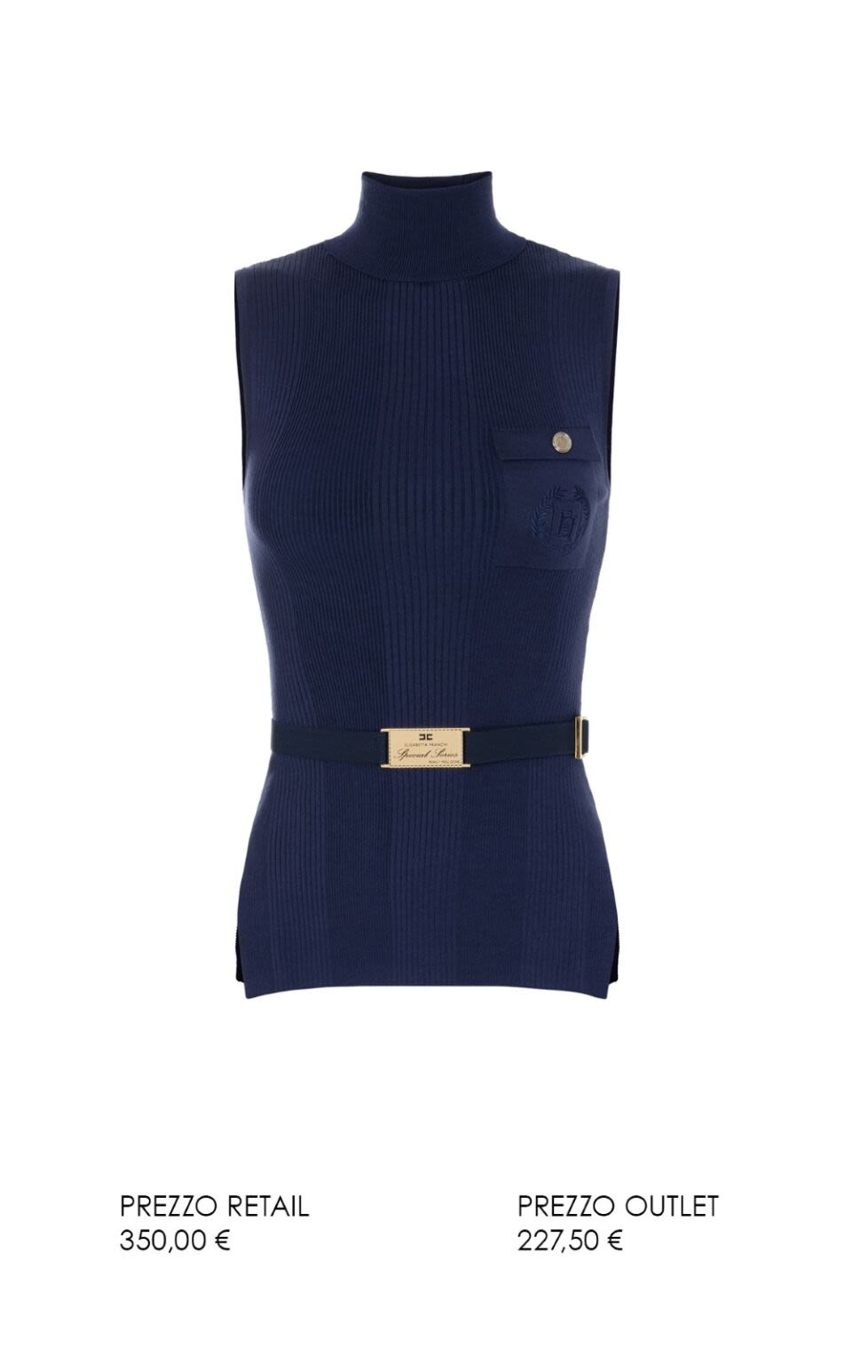 Fabiana Filippi blue waistcoat