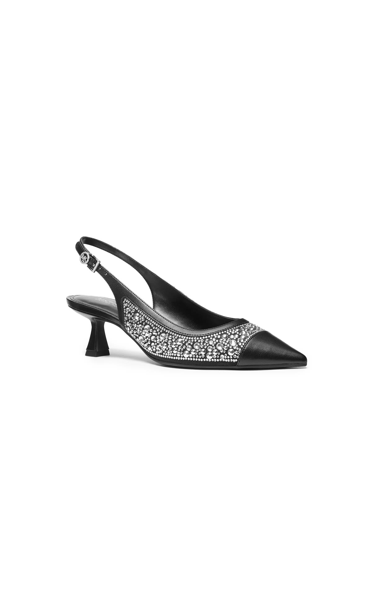 Michael Kors black and sparkling stones pumps