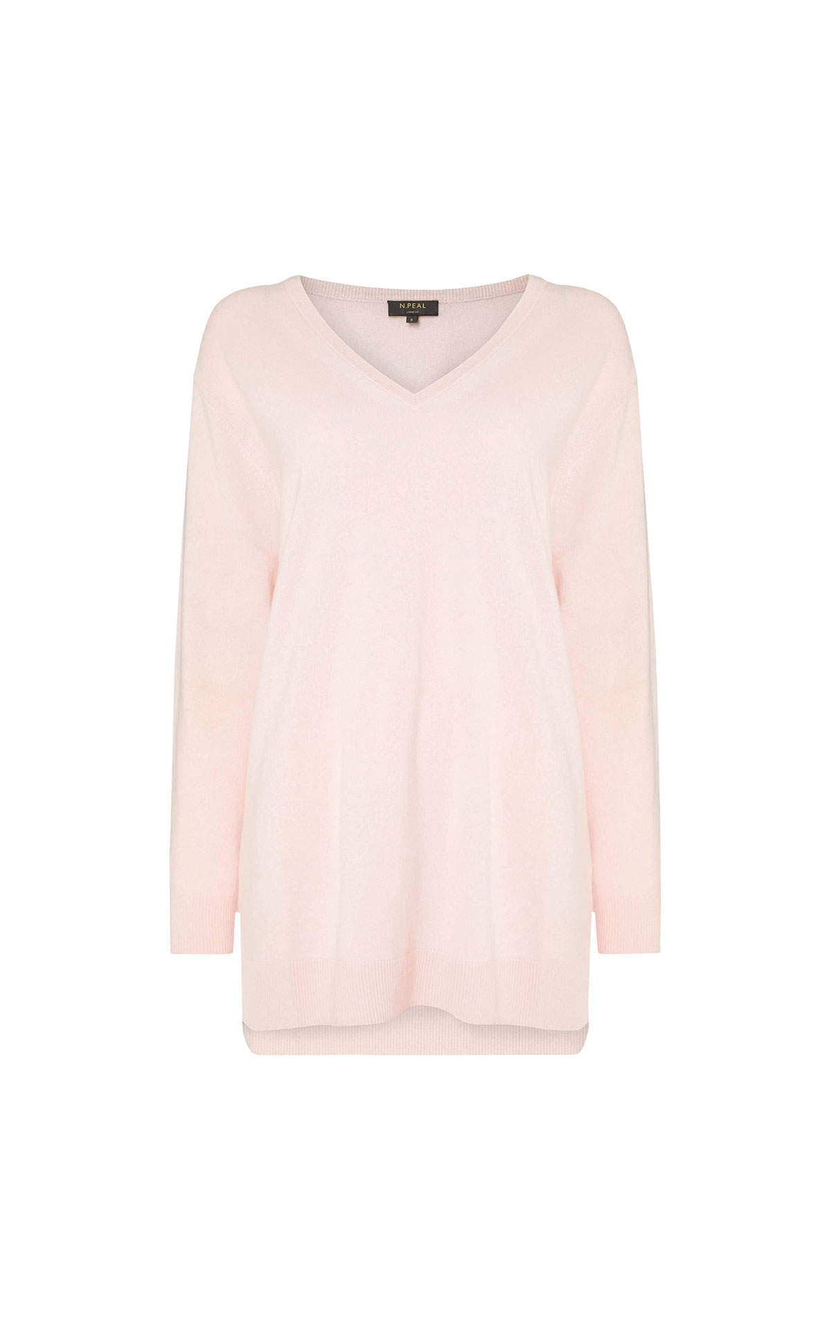 N.Peal Ladies v-neck longline sweater from Bicester Village
