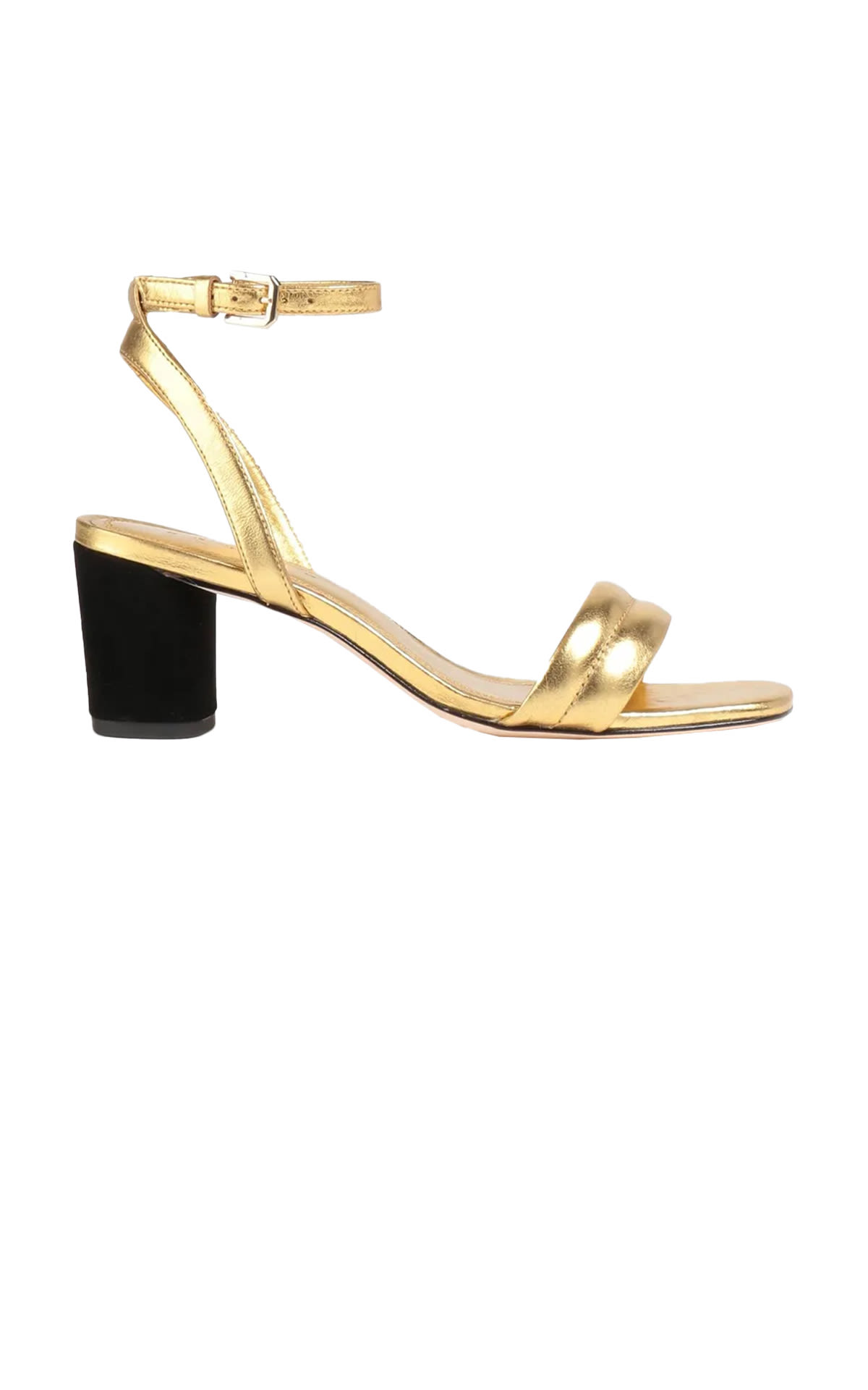 metallic gold sandals sandro
