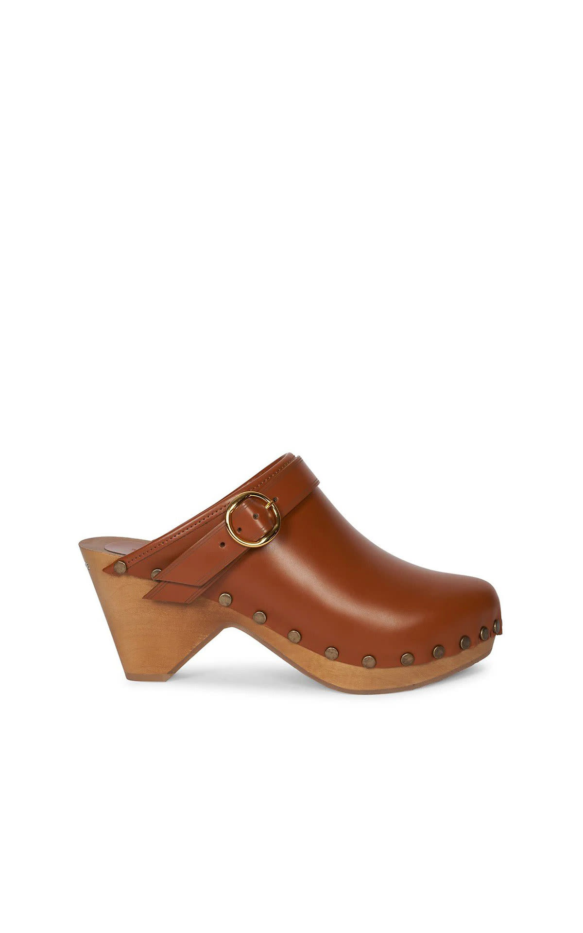 Leather clog with heel Isabel Marant