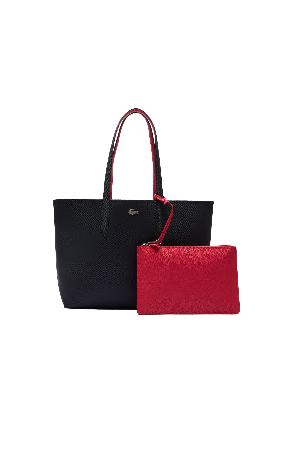 Lacoste Anna reversible tote pouch abimes petunia from Bicester Village