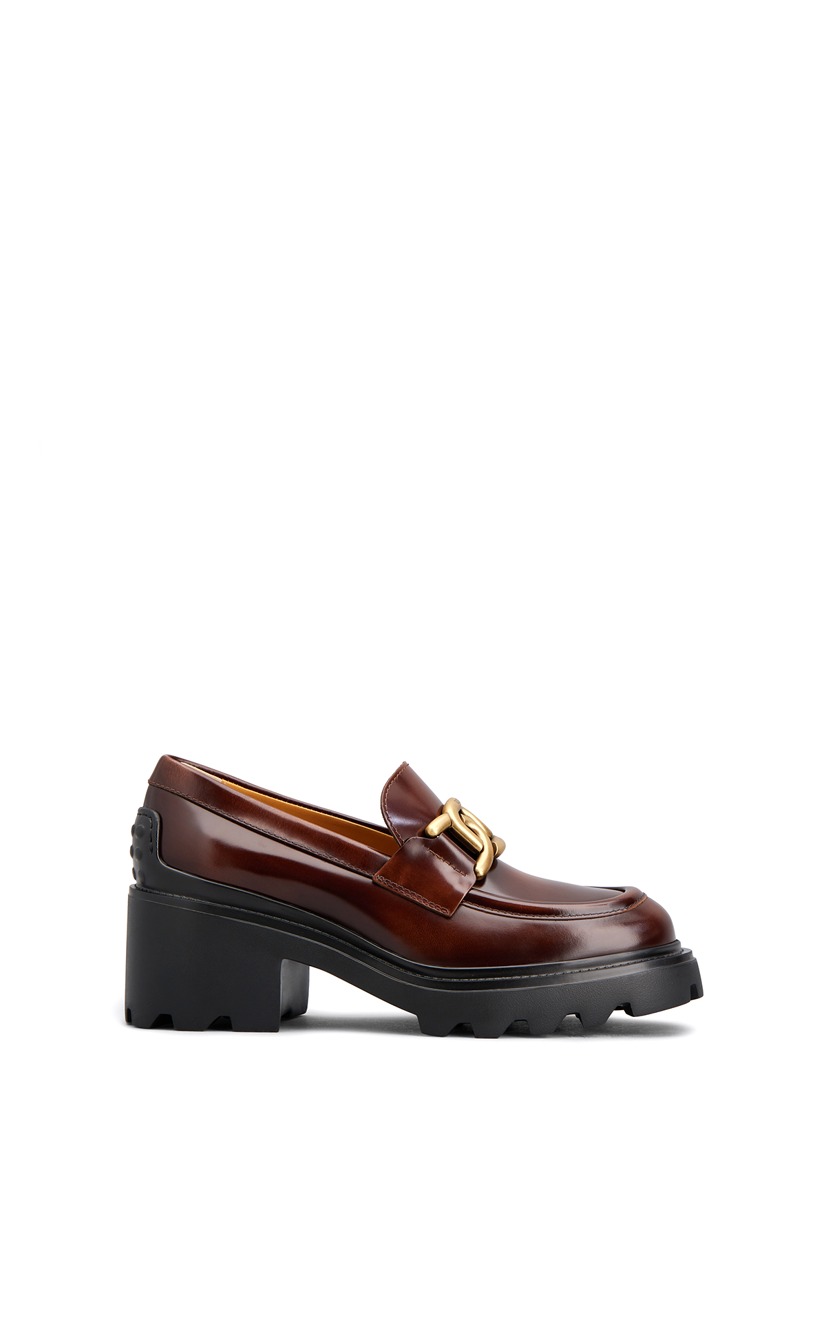 Tod's burgundy Loafers with gold detail La Vallée Village