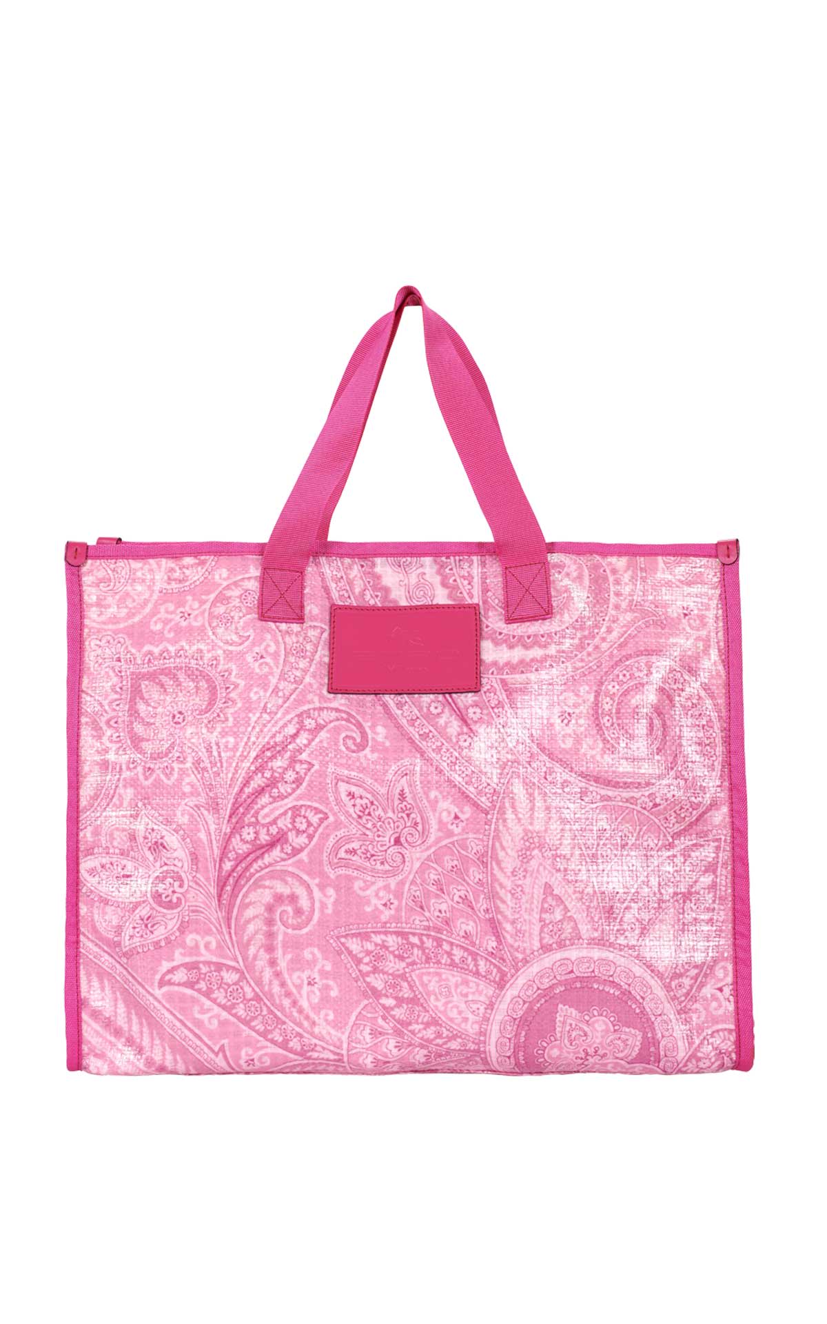Pink tote printed bag Etro