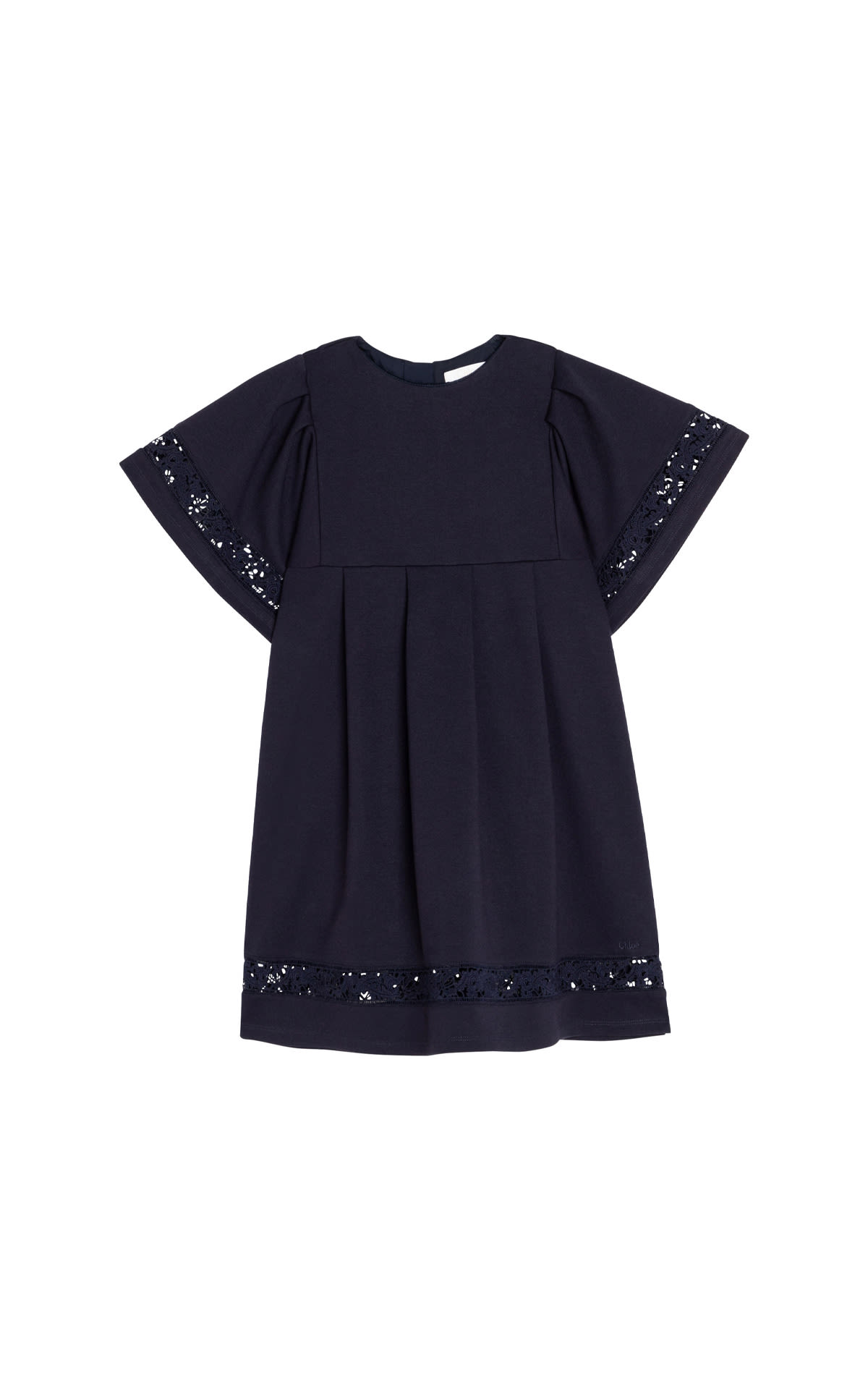 Kids Around Chloe |  Blue dress with embroidery