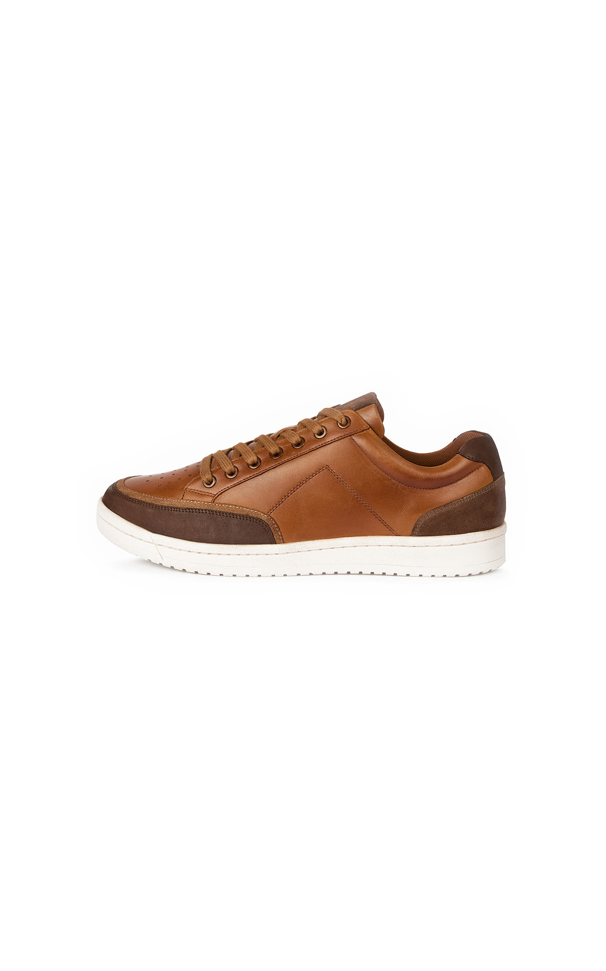 Boggi brown leather trainer