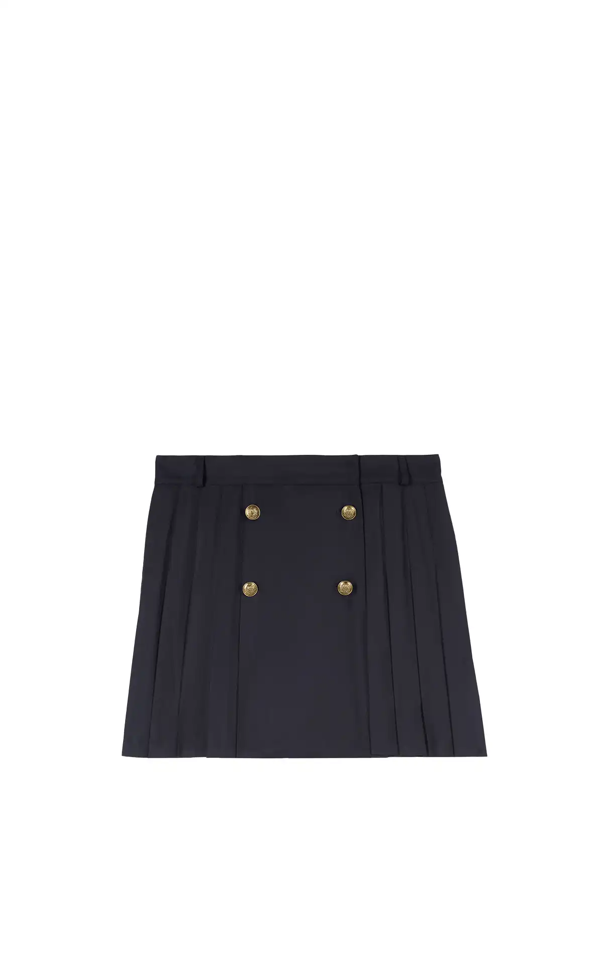 The Kooples Jupe courte plissée avec bouton héritage femme La Vallée Village