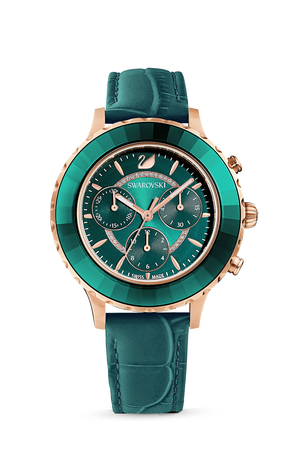 Green watch Swarovski