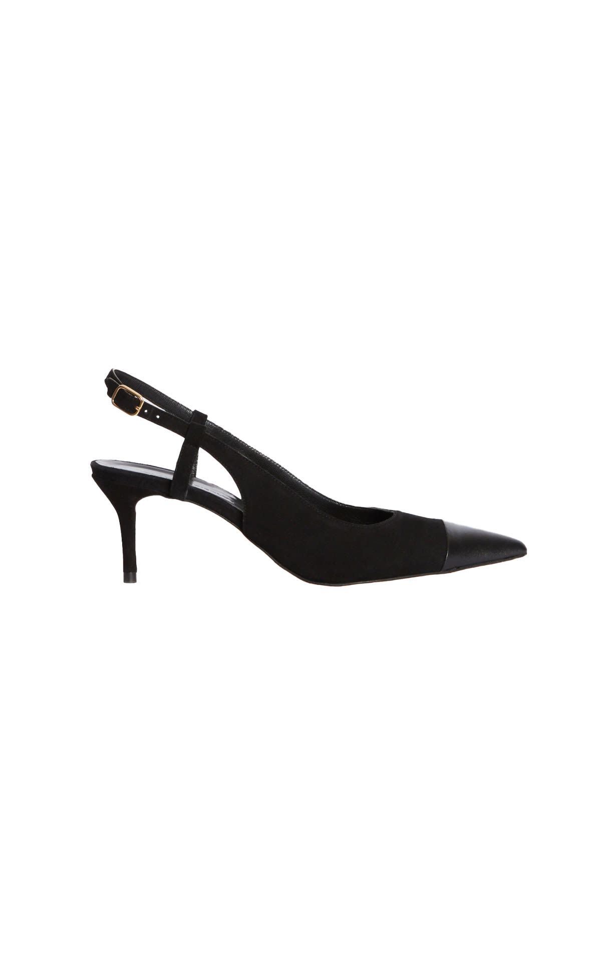 Sandalias negras con puntera Claudie Pierlot outlet barcelona la roca village