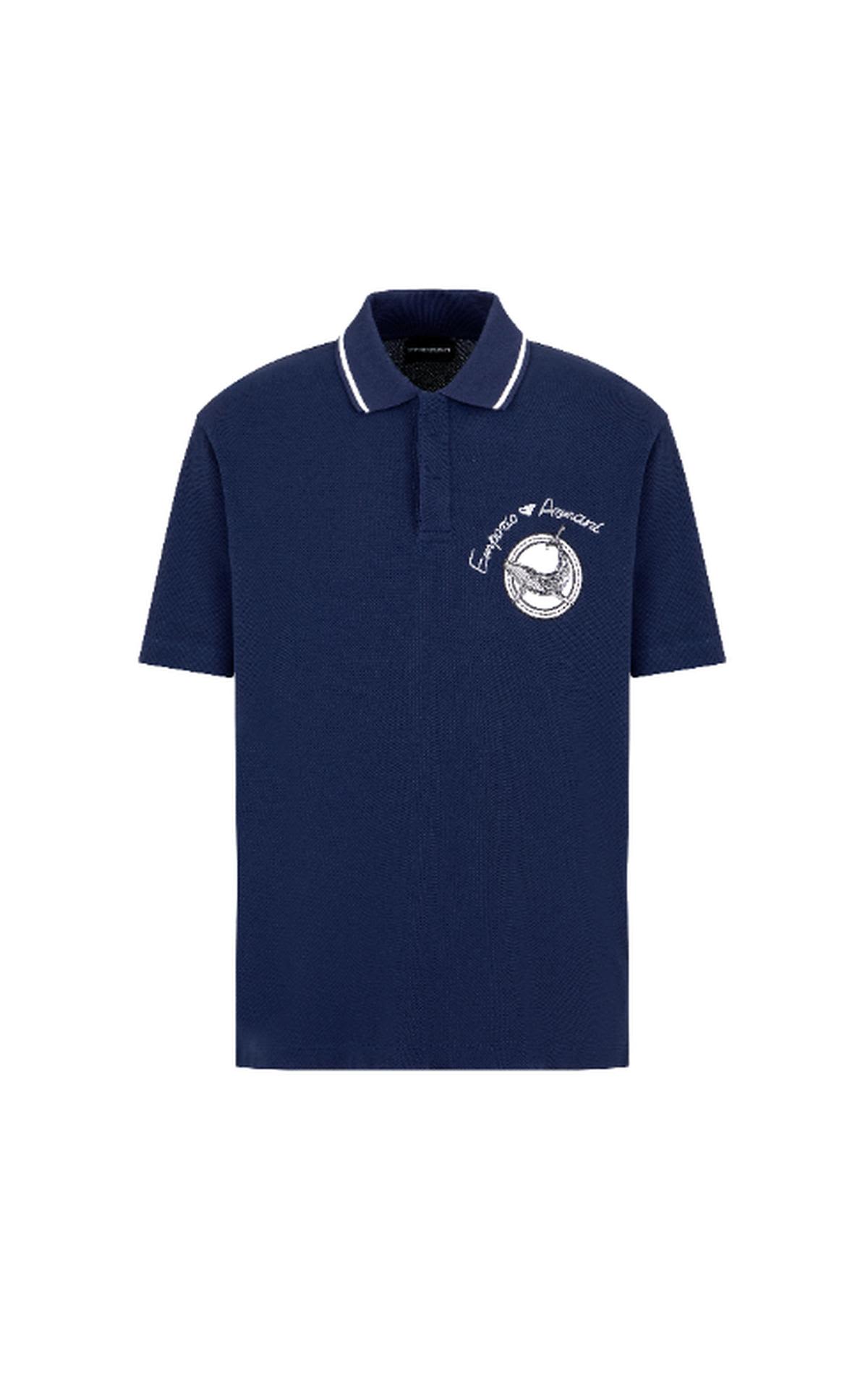 Armani Navy blue polo La Vallée Village