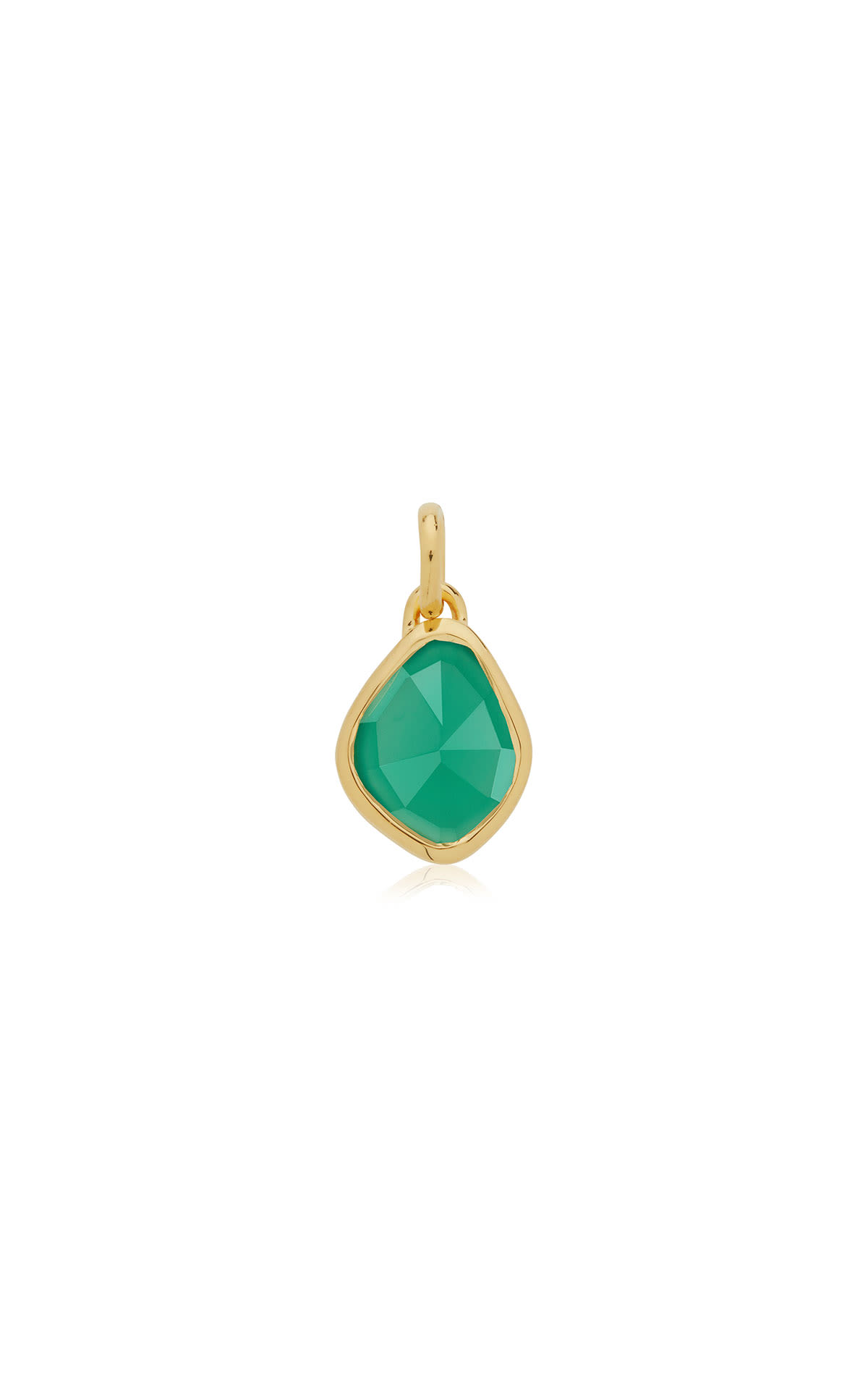 Monica Vinader GP Siren small nugget pendant charm green onyx from Bicester Village
