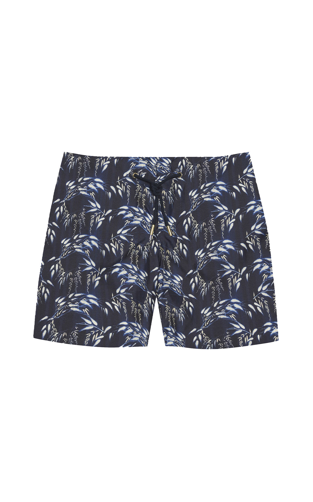 Orlebar Brown Catkin Print Drawcord Swim Shorts in Night Iris from Bicester Village