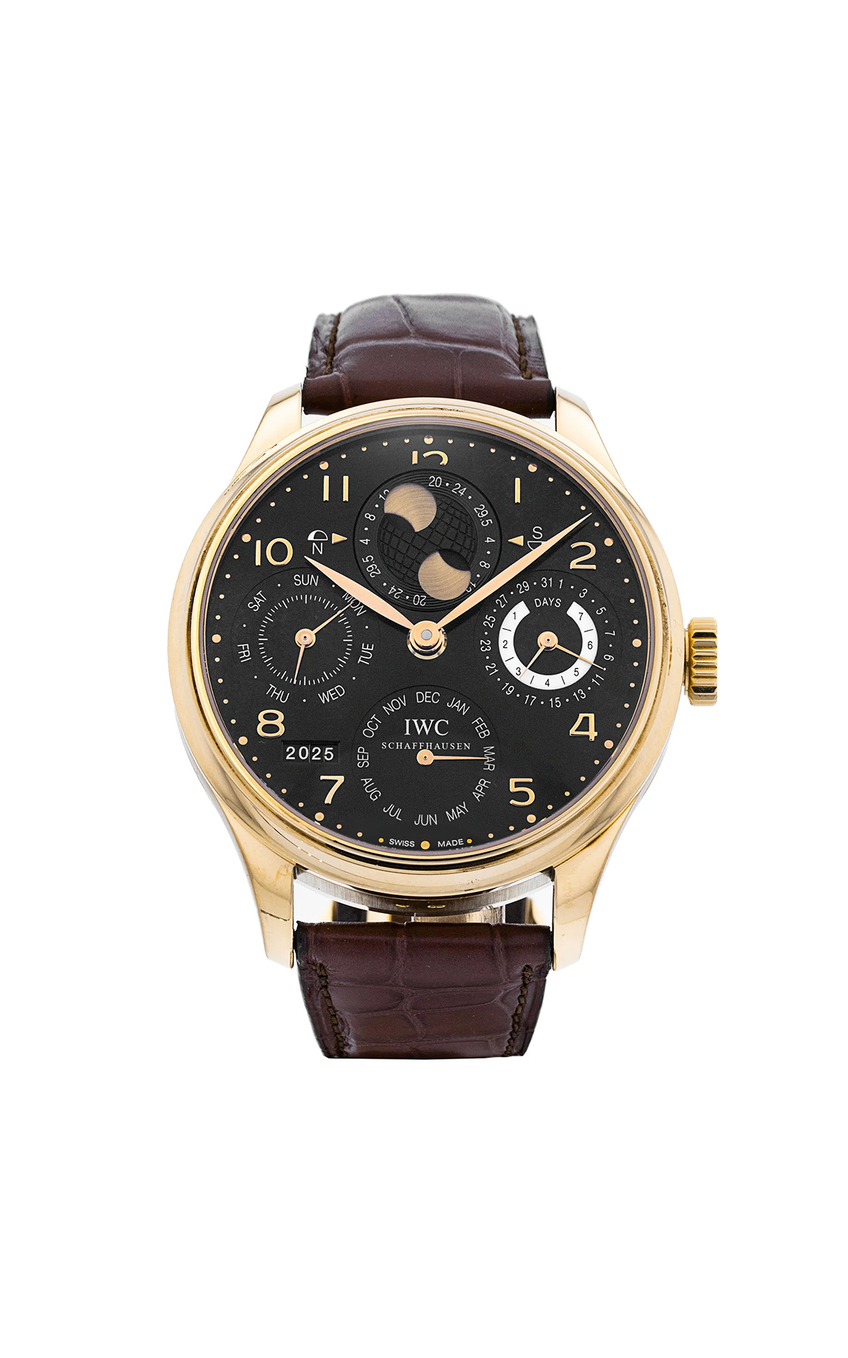 Watchfinder IWC Portugieser Perpetual Calendar watch La Vallée Village