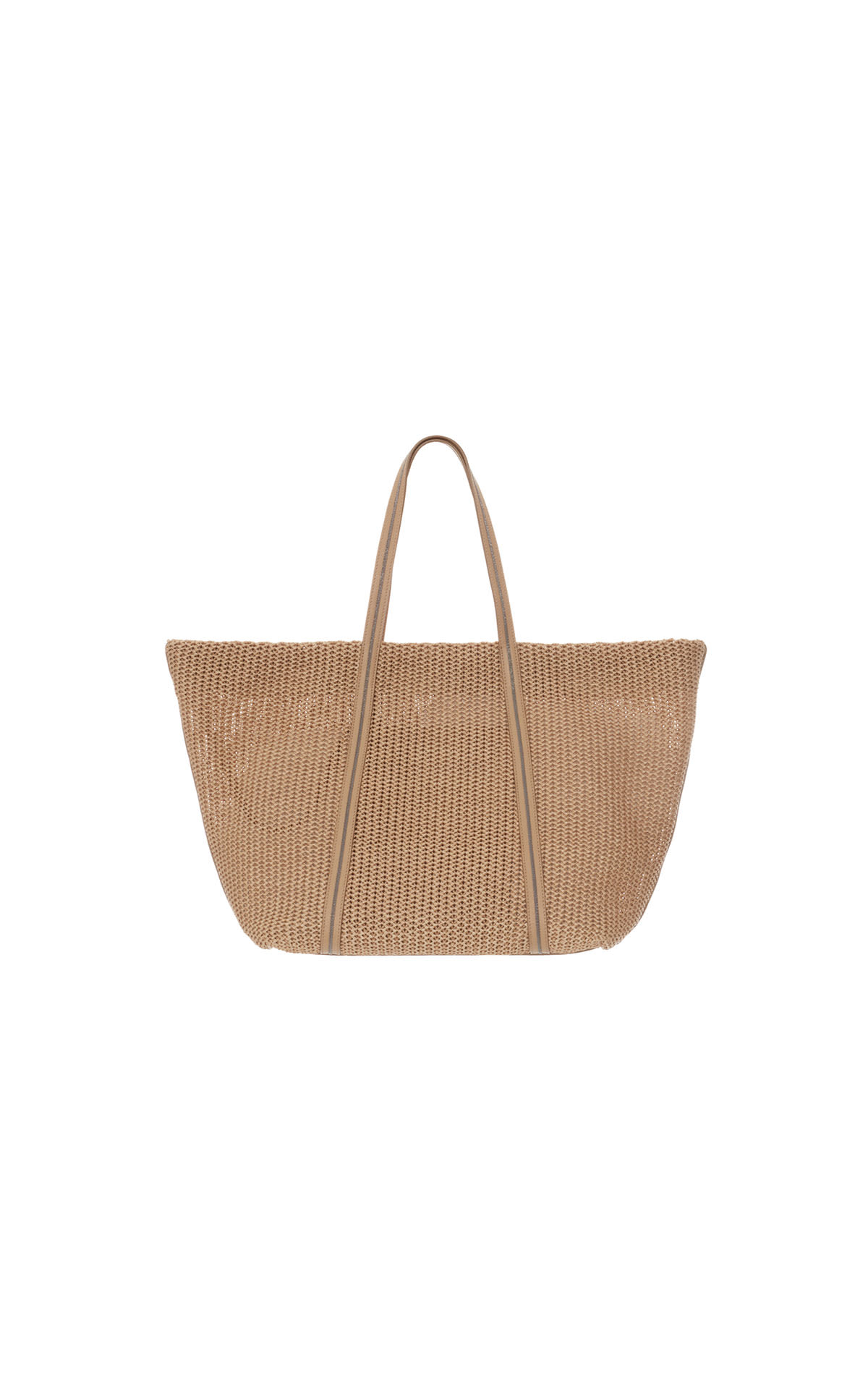 Brunello Cucinelli Straw tote with beaded details from Bicester Village