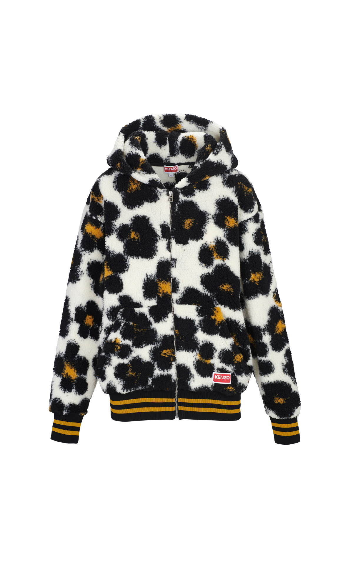 Shearling sweater with flower print kenzo outlet madrid las rozas village