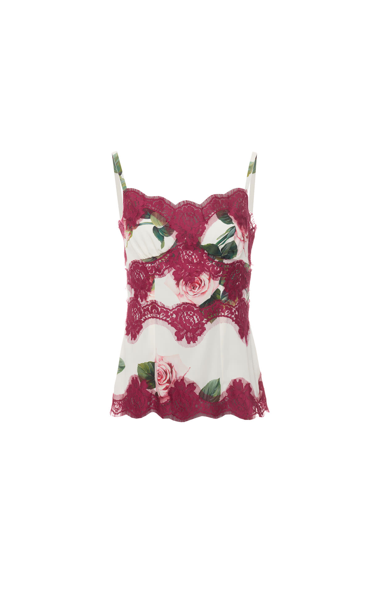 Dolce & Gabbana Rose print lace camisole from Bicester Village