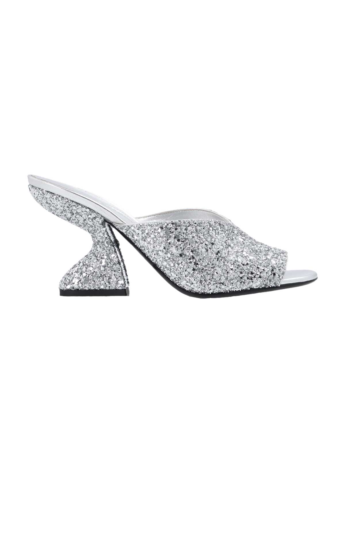 Shiny silver mules Salvatore Ferragamo