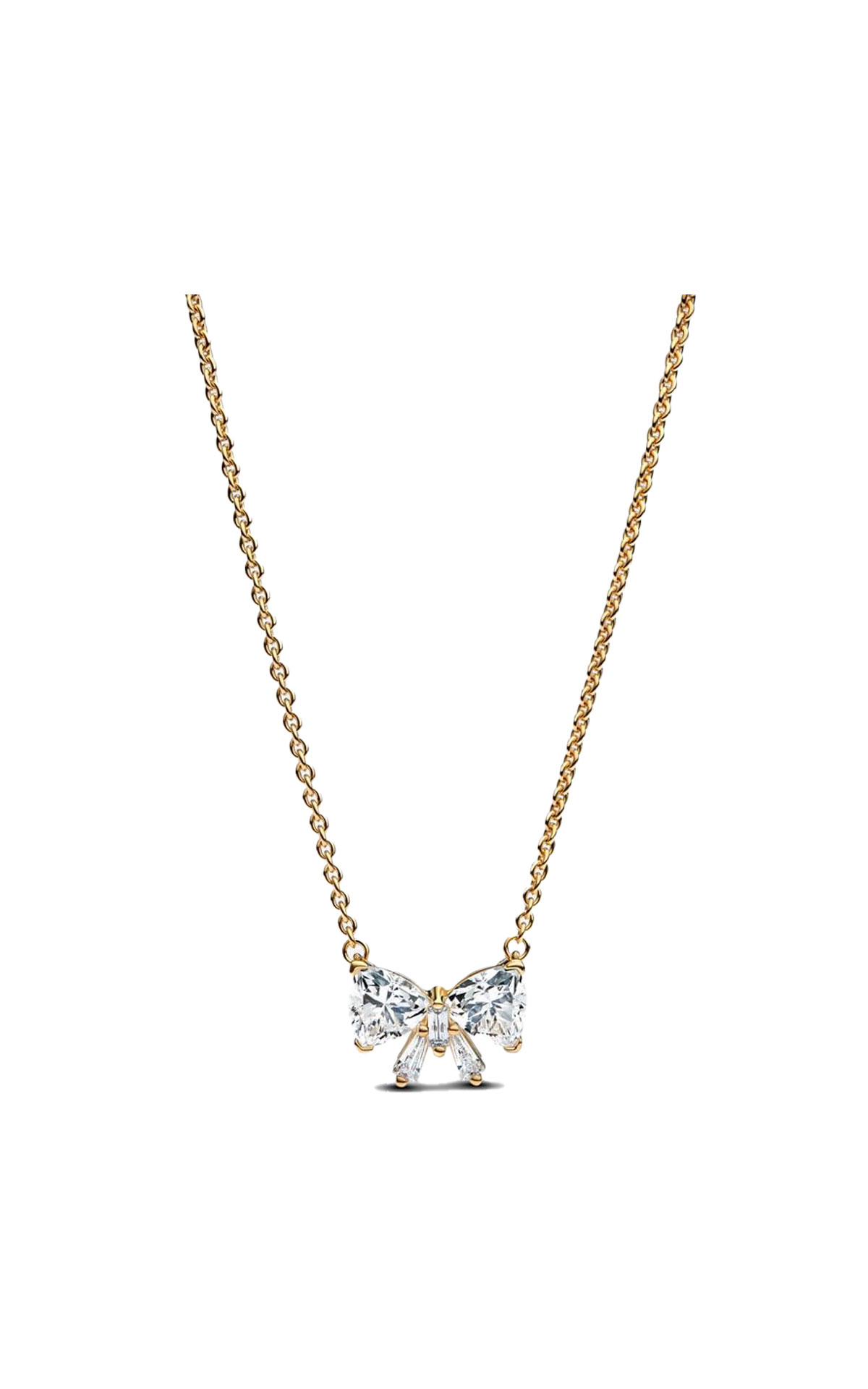 Pandora Sparkling Bow Necklace from Bicester Village