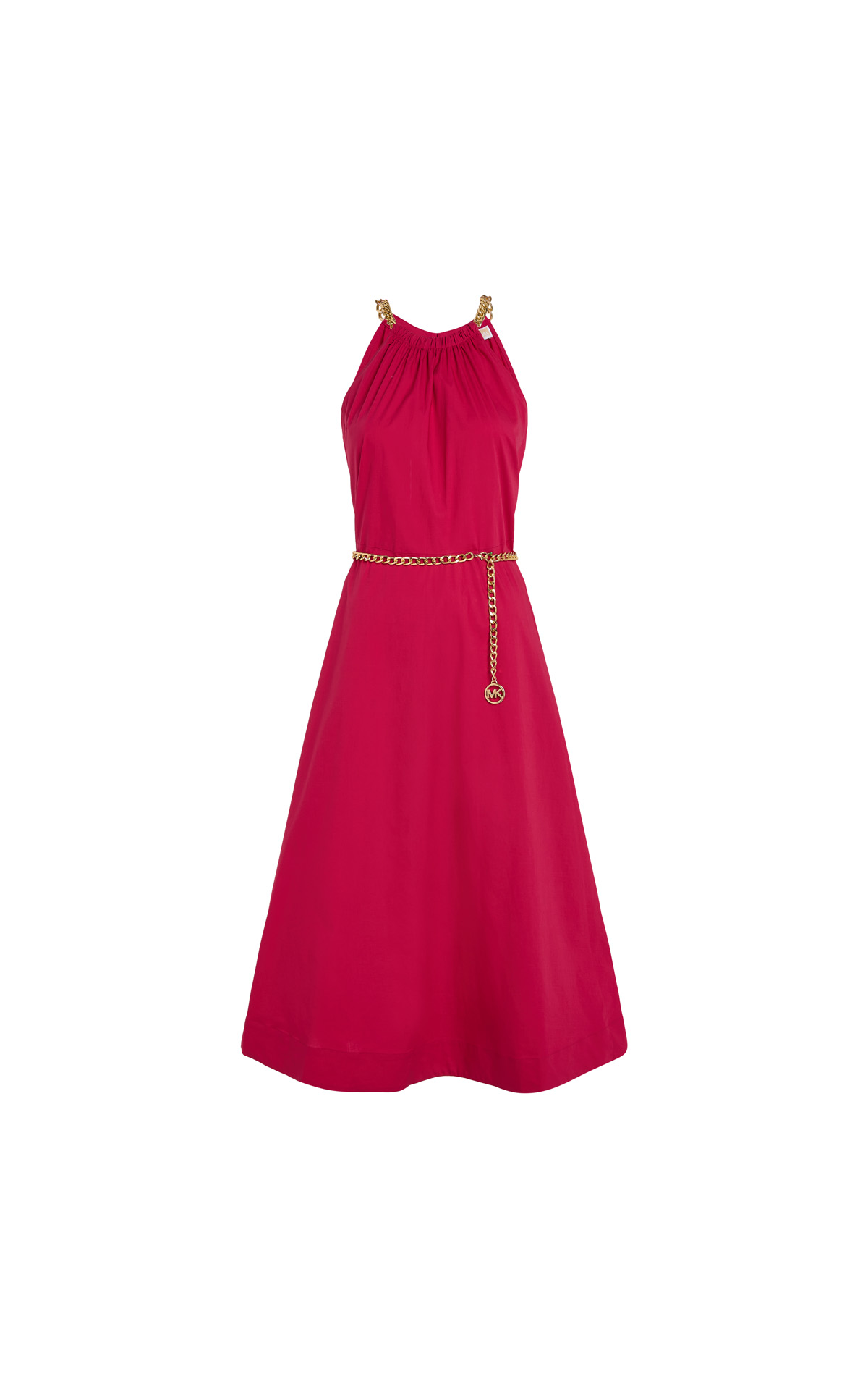 Red strapless dress Michael Kors outlet barcelona la roca village