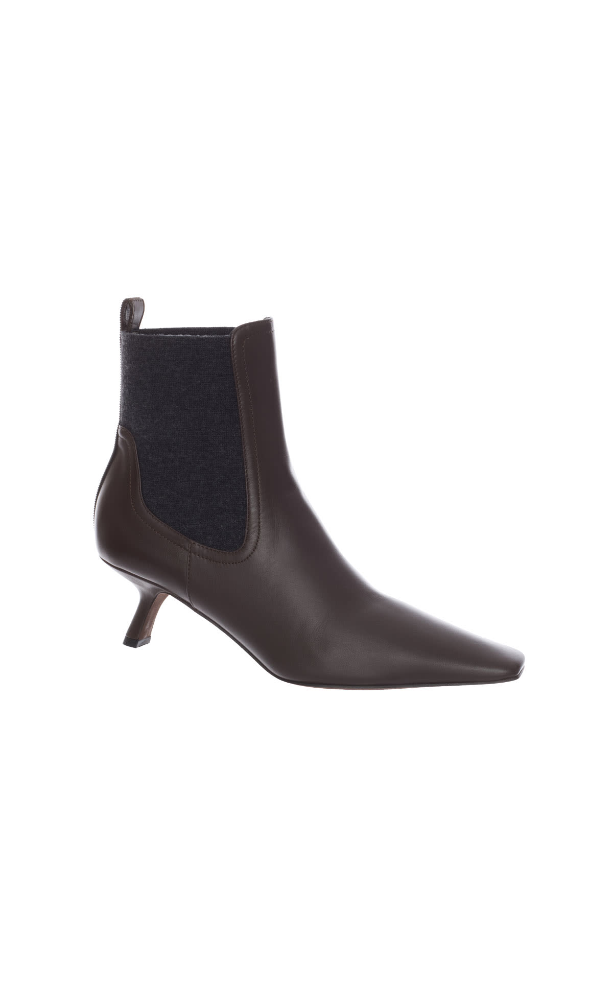 Brunello Cucinelli Leather pointed toe boots from Bicester Village