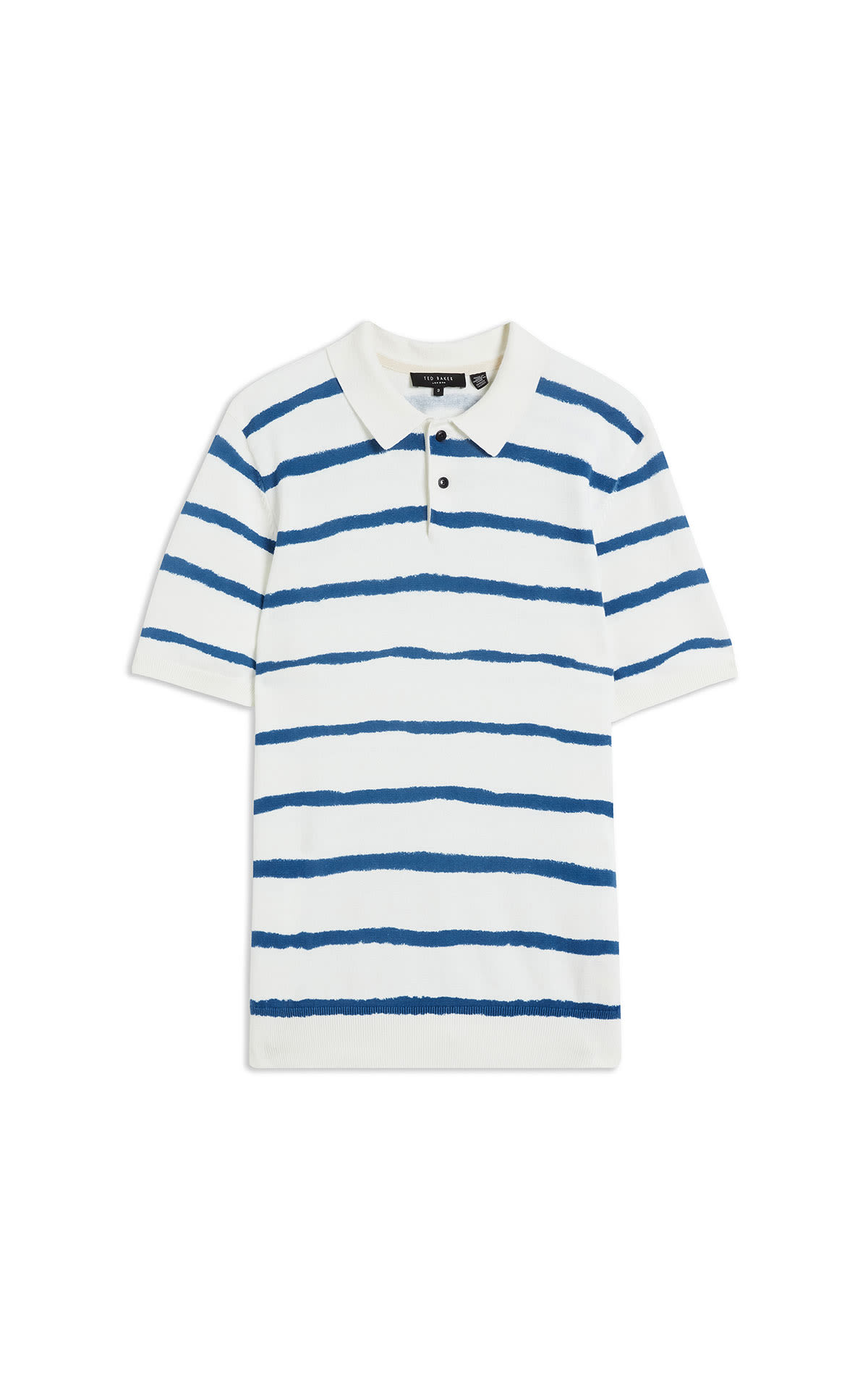 Ted Baker Painted stripe knitted polo from Bicester Village