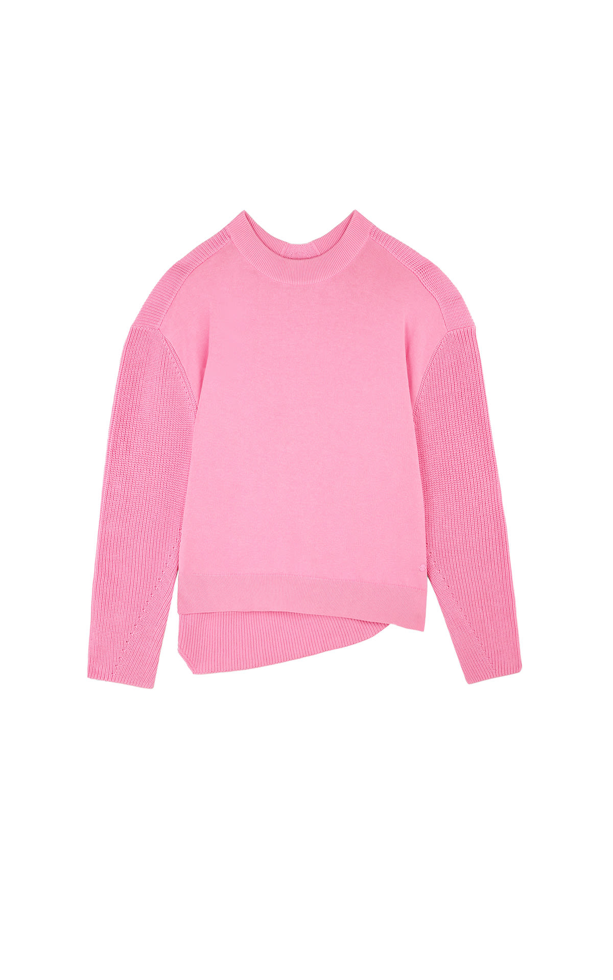 Pink sweatshirt without hood scalpers woman outlet madrid las rozas village