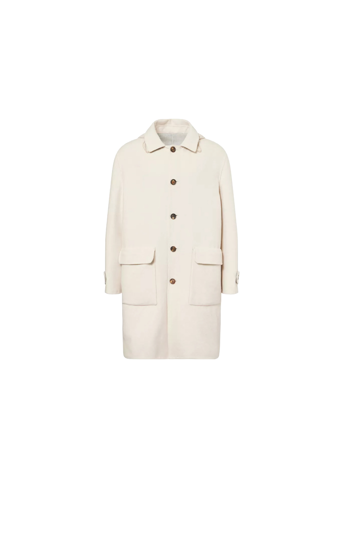 Eleventy Hooded two-flap-pockets cashmere coat from Bicester Village