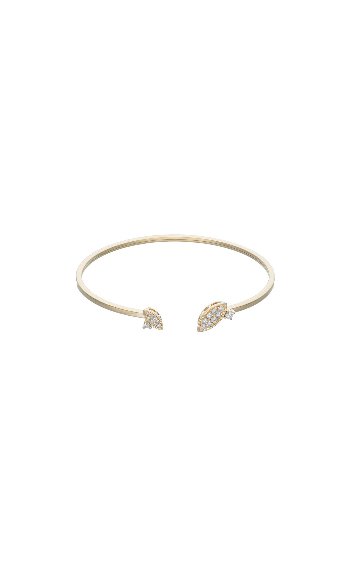 ALFIERI & ST. JOHN | Luxury Zone Bracelet in yellow gold and diamonds0.30 CT