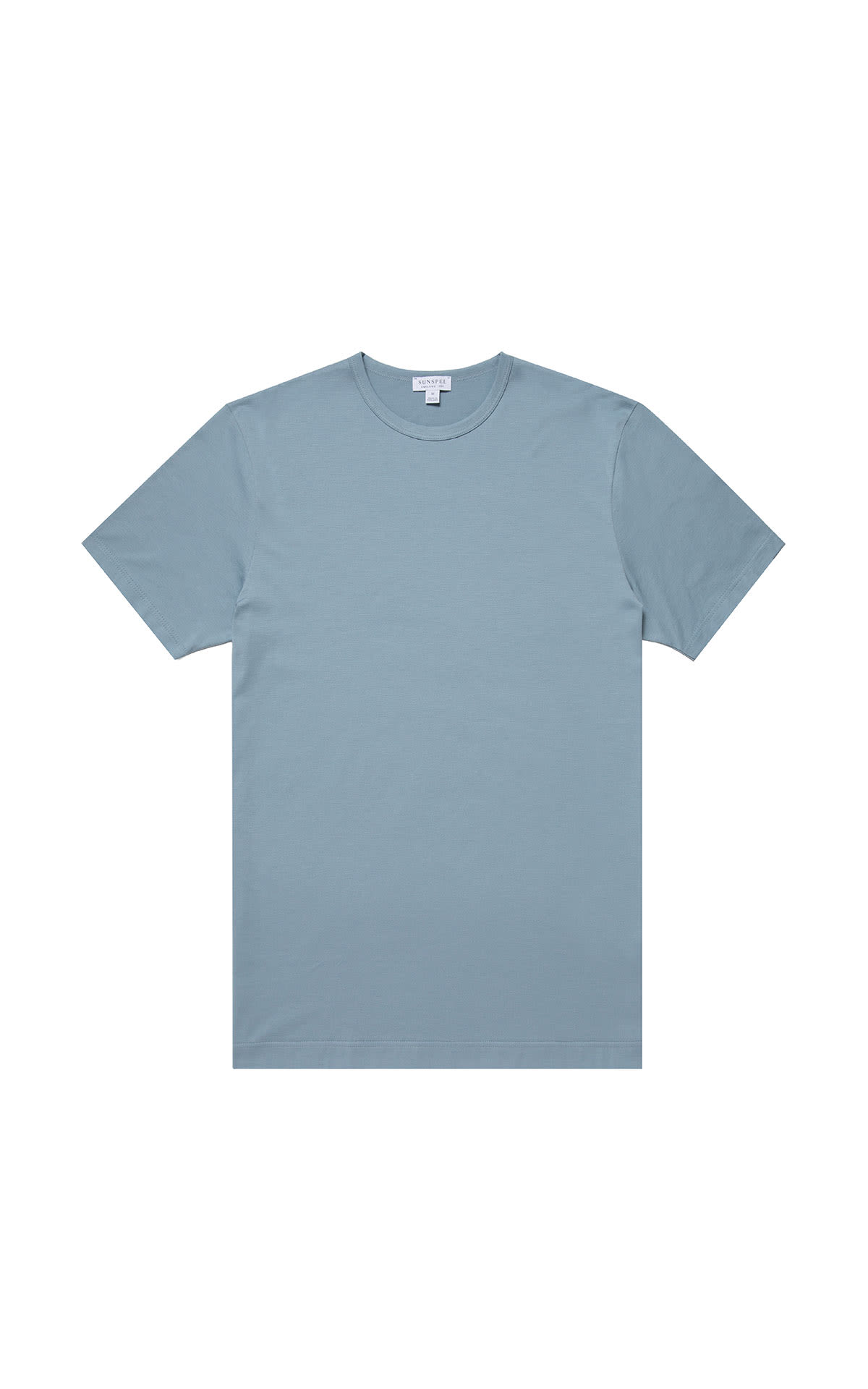 Sunspel Classic t-shirt in blue steel from Bicester Village