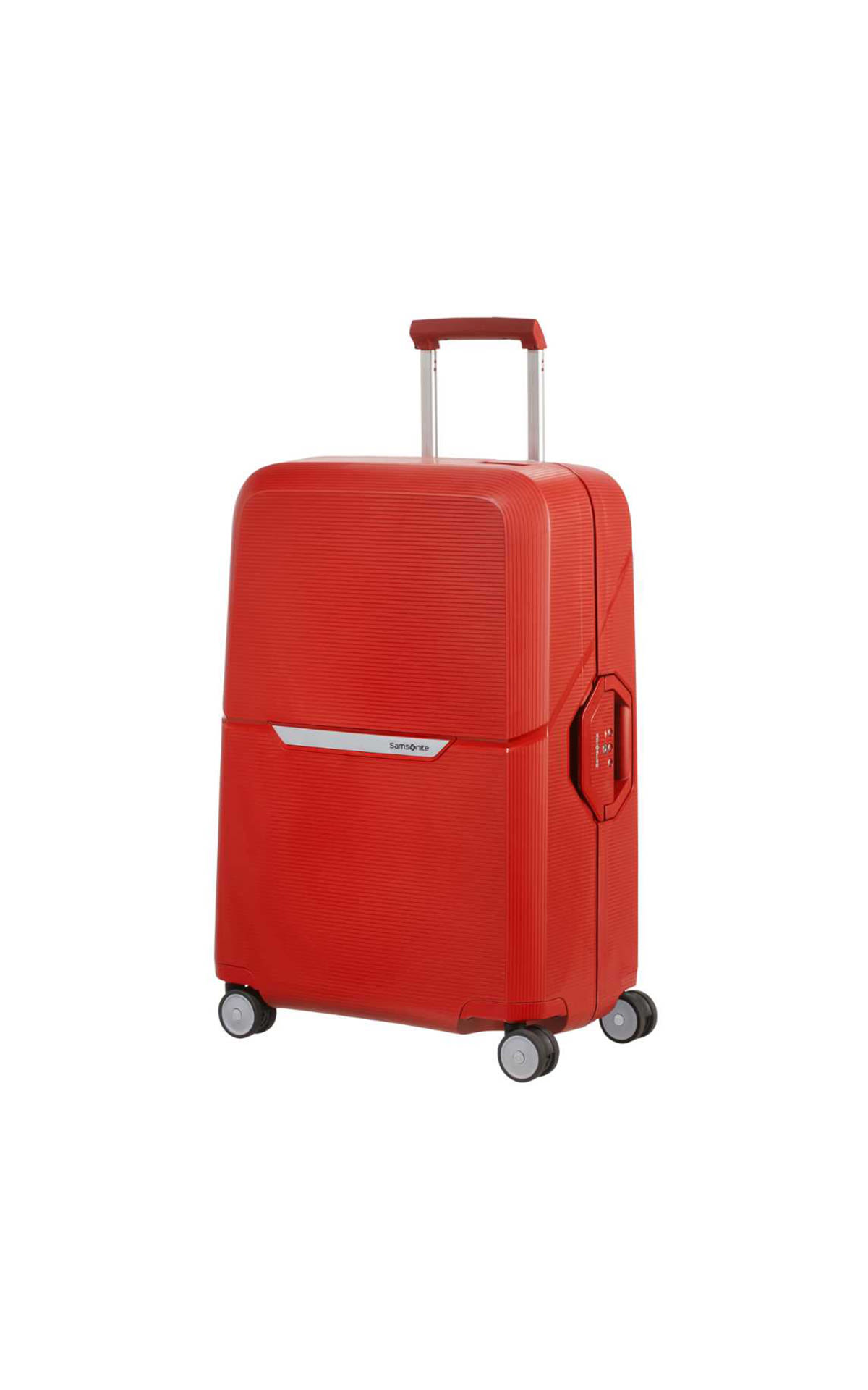 Magnum Spinner red suitcase