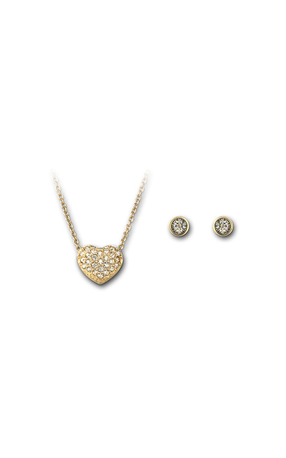 Set: necklace and earrings