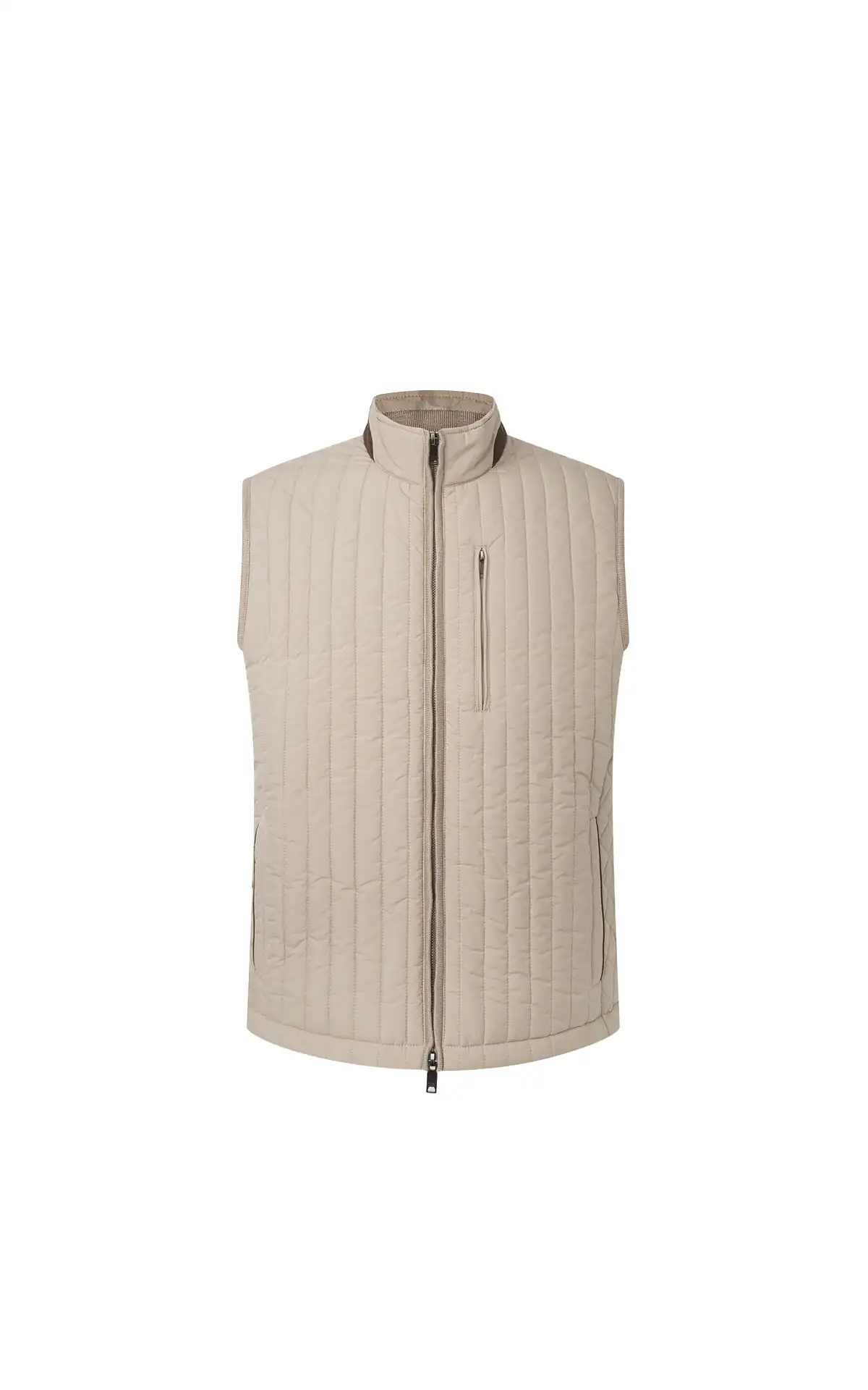 Hackett London beige Sleeveless down jacket La Vallée Village